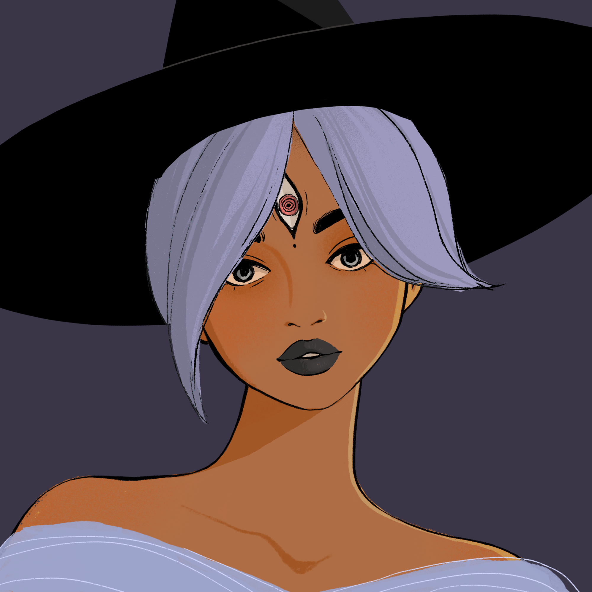 a portrait of Olive of the asylum