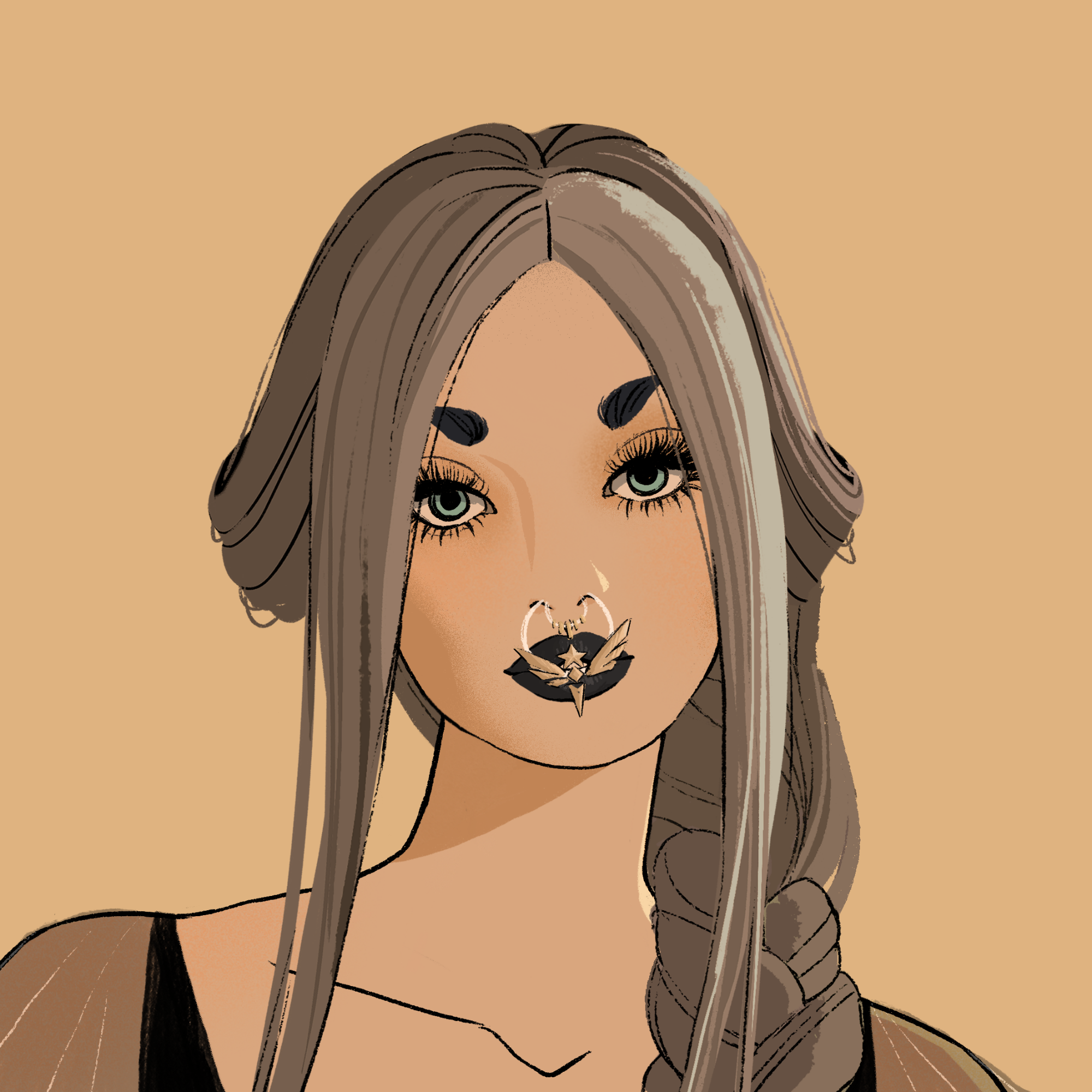 a portrait of Opal, the gracious snare