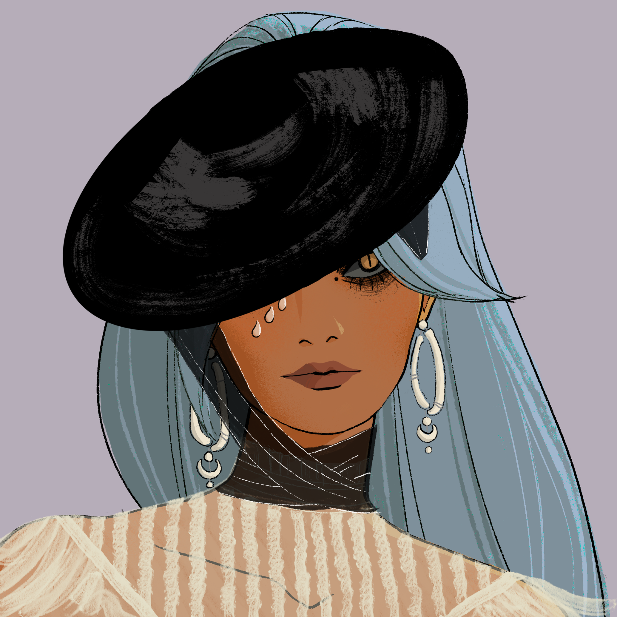 a portrait of Cobalt the quiet