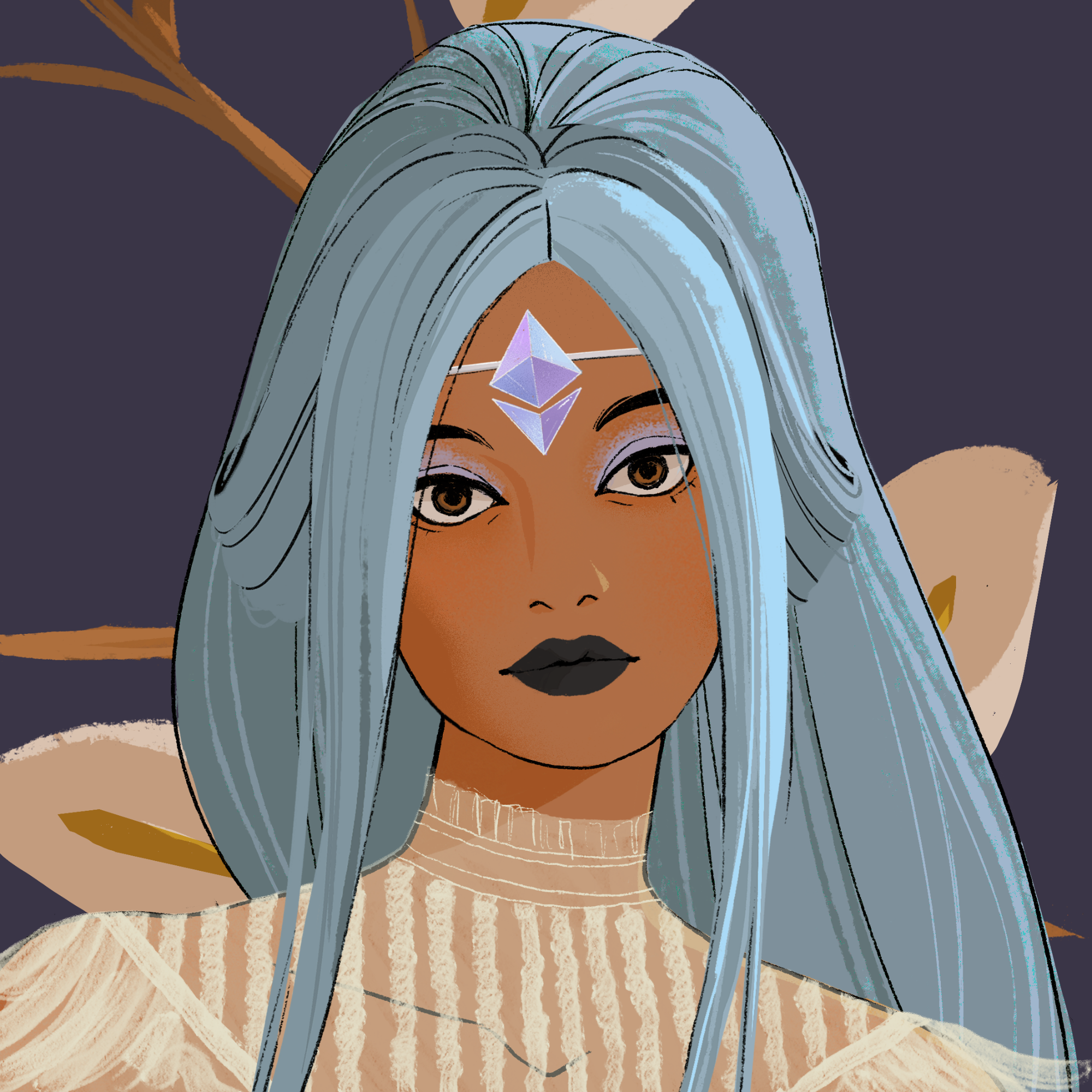 a portrait of Partita crystal