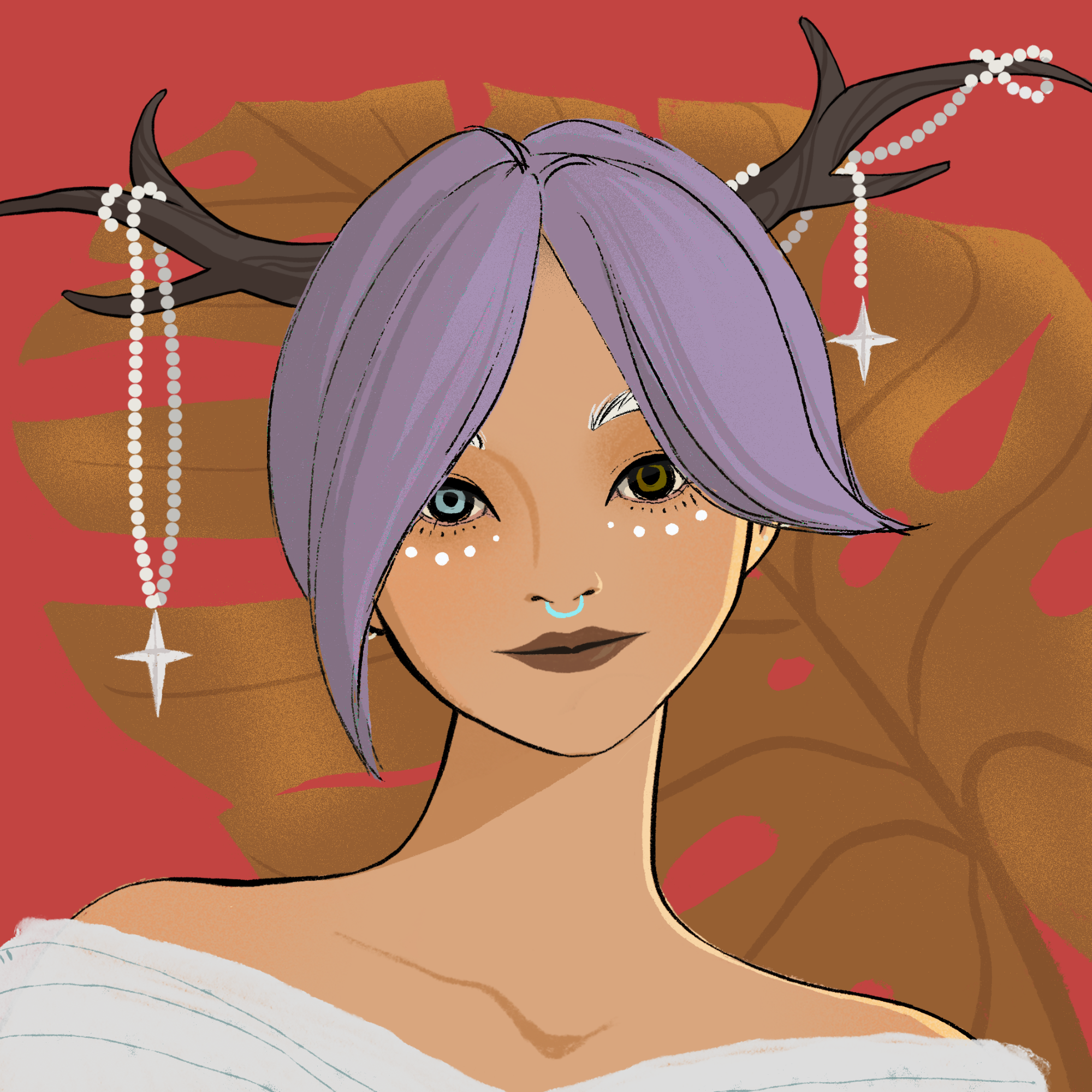 a portrait of Chantarelle of the woods