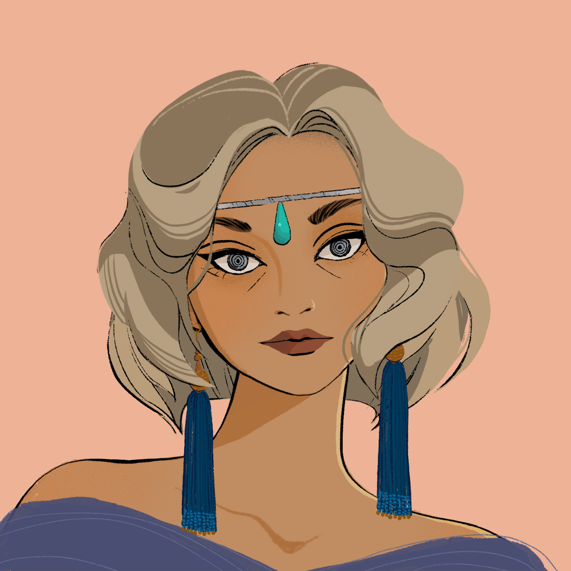 a portrait of Ruby the beautiful