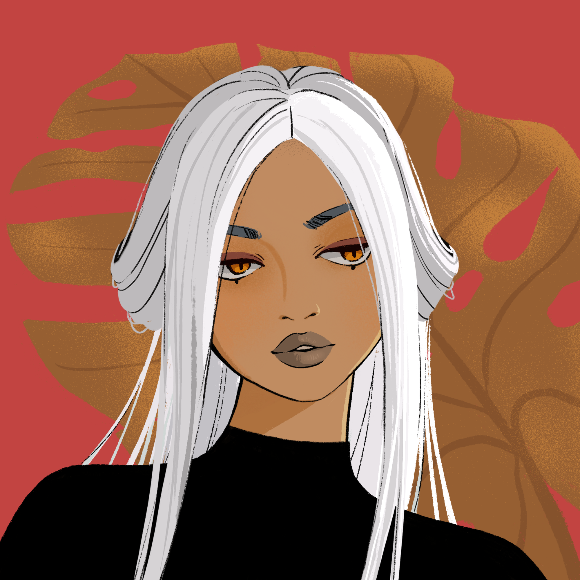 a portrait of Asparagus the resonant