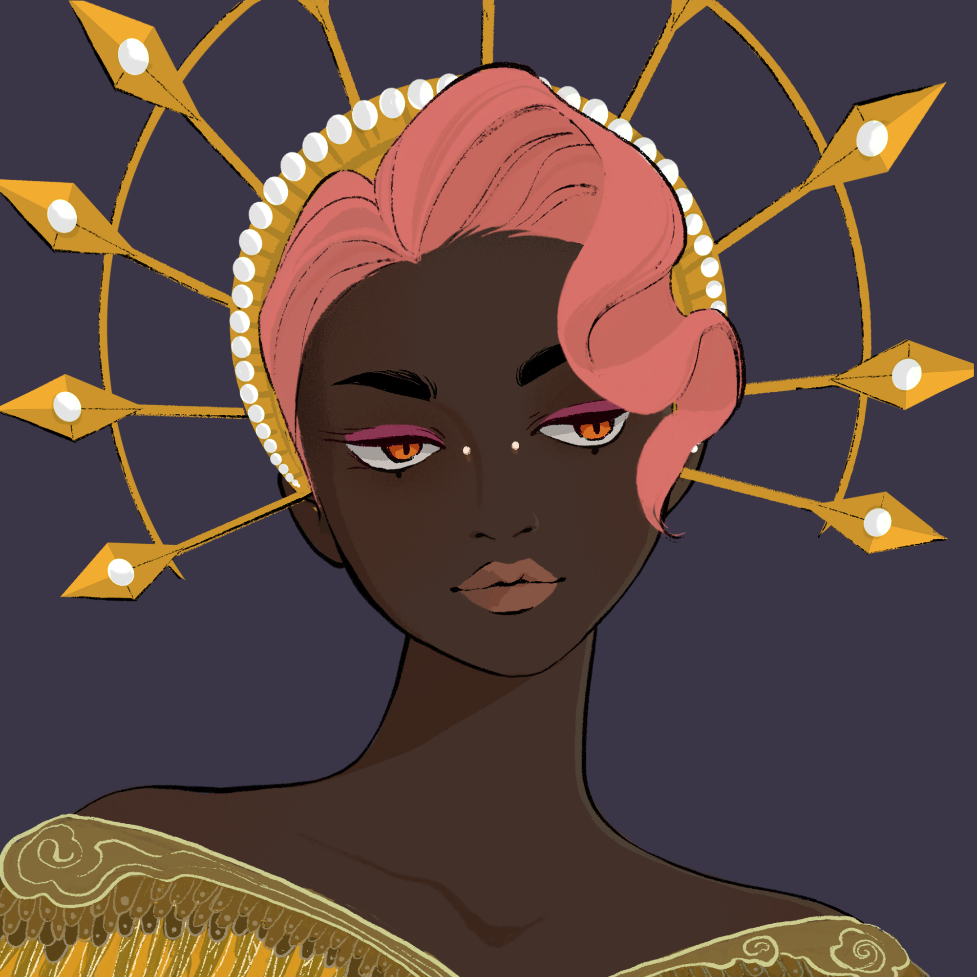 a portrait of Hedione, the gracious bustle