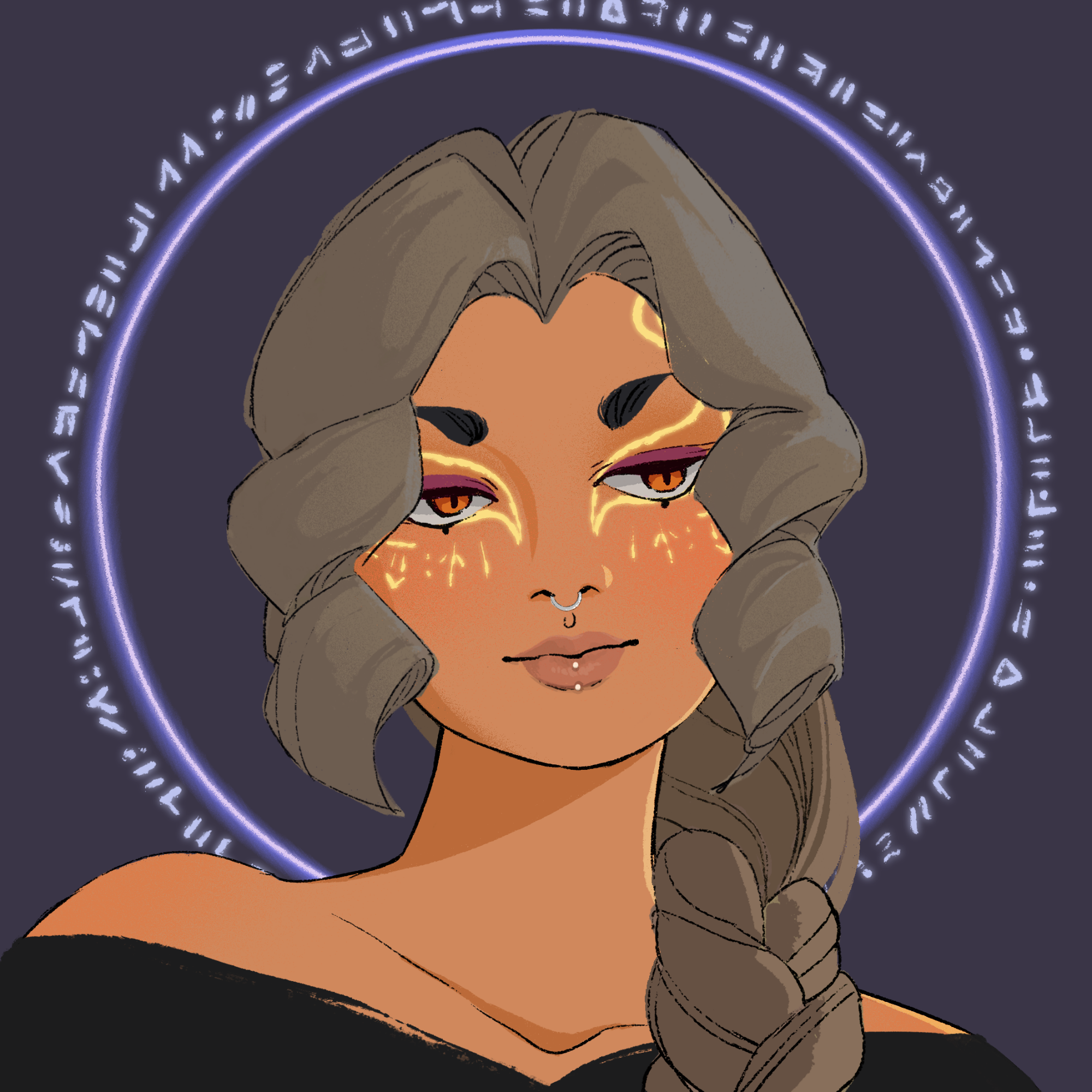 a portrait of Achernar, the basic coefficient