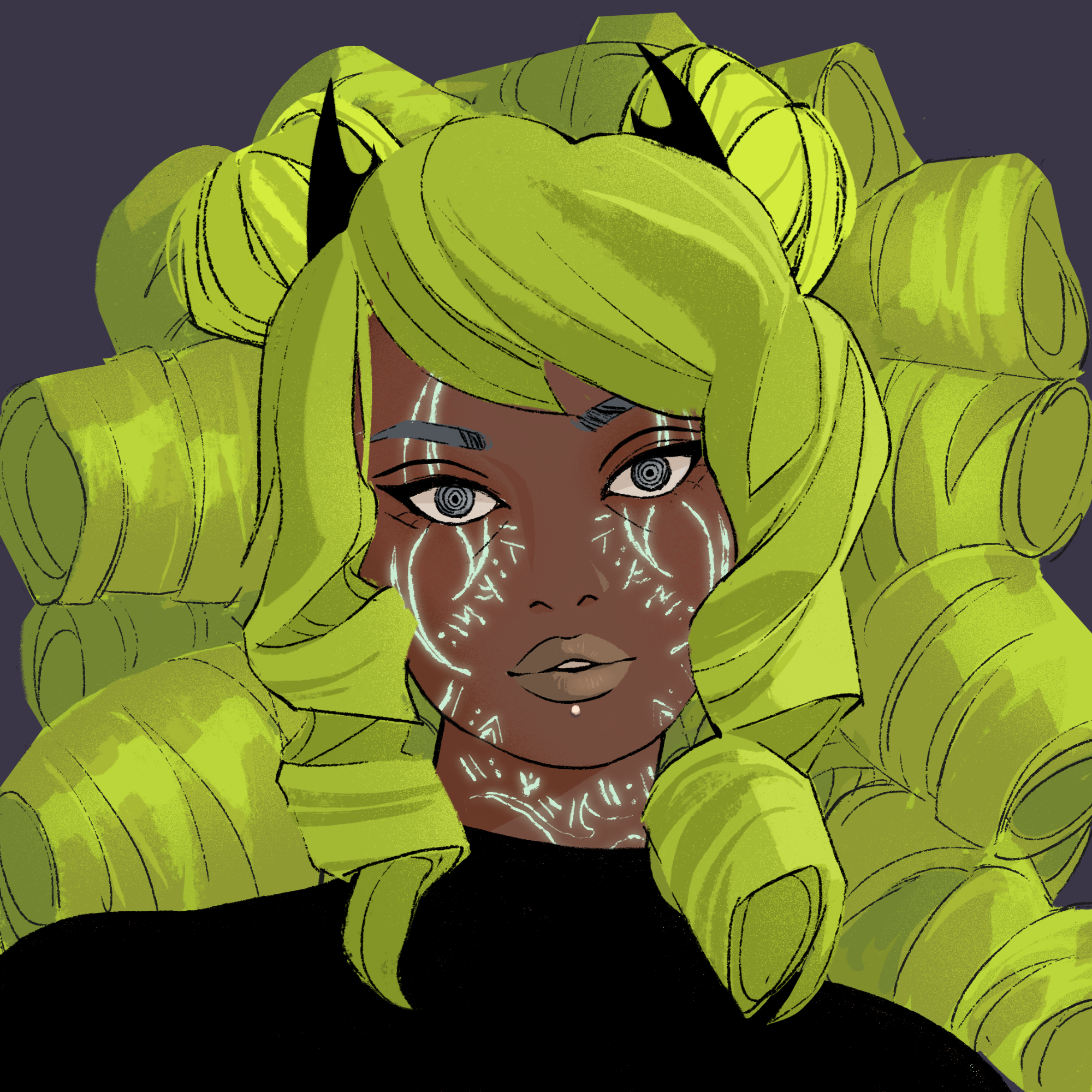 a portrait of Andromeda, the keen angle