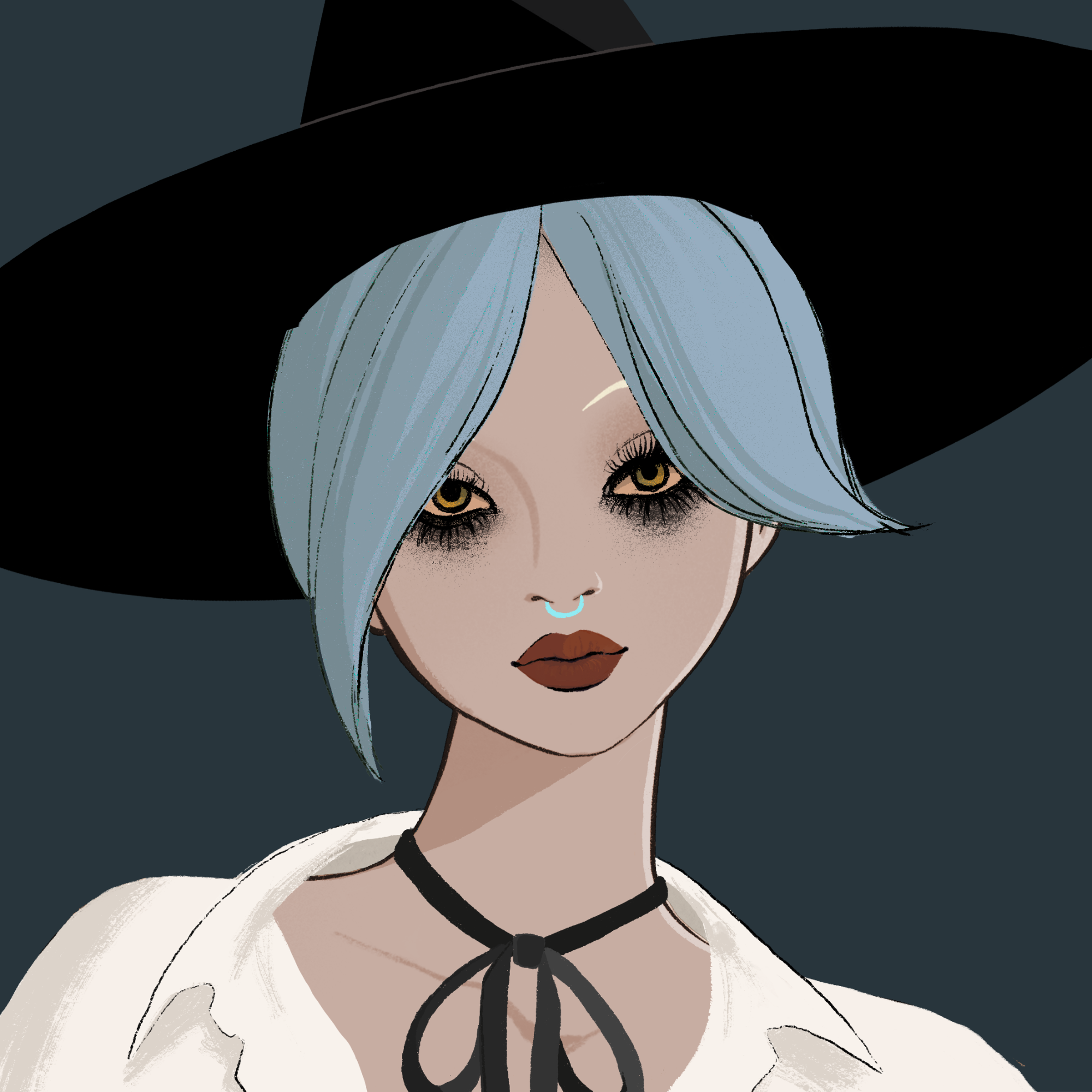 a portrait of Hadar, the galactic quill