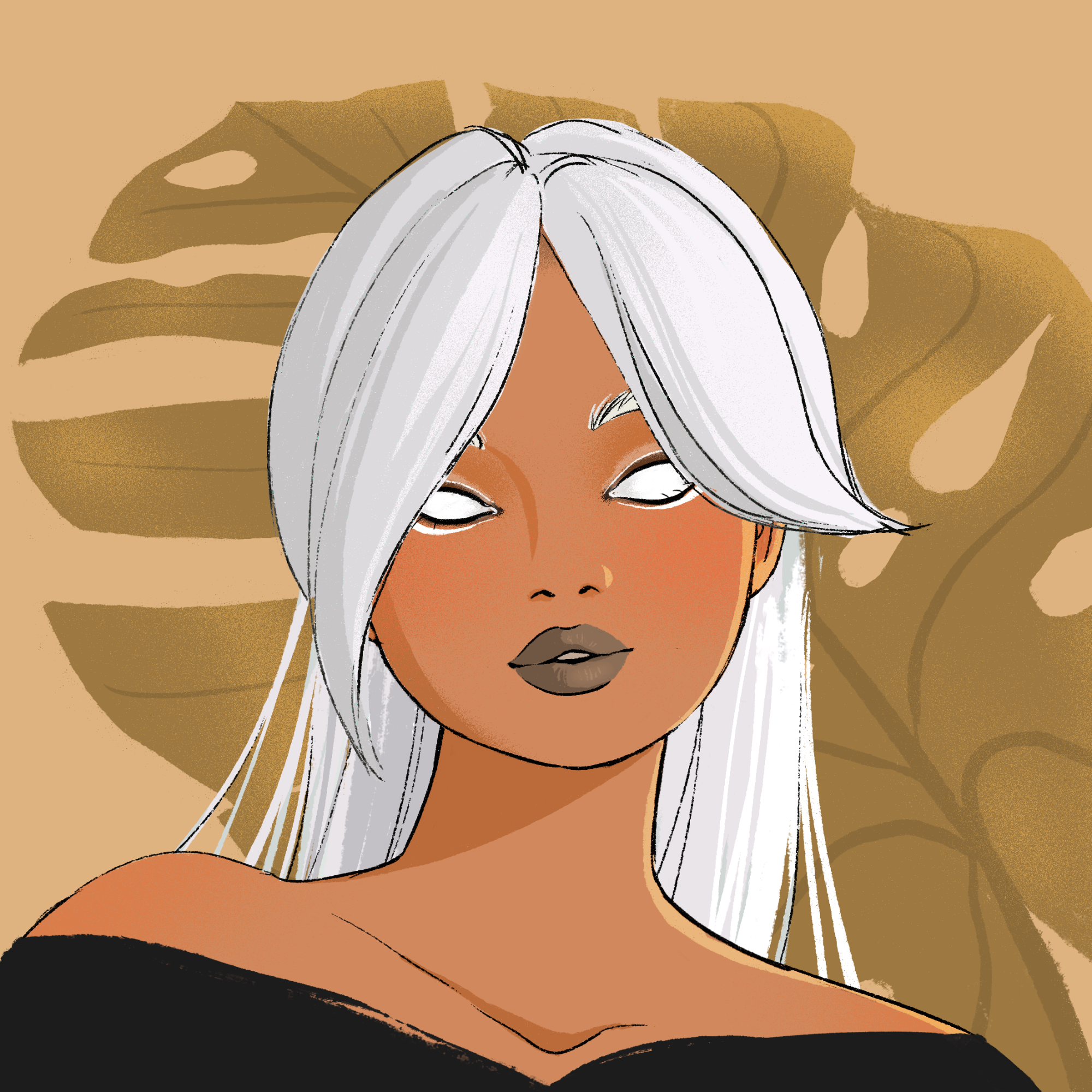 a portrait of Hazel, the detatched candle