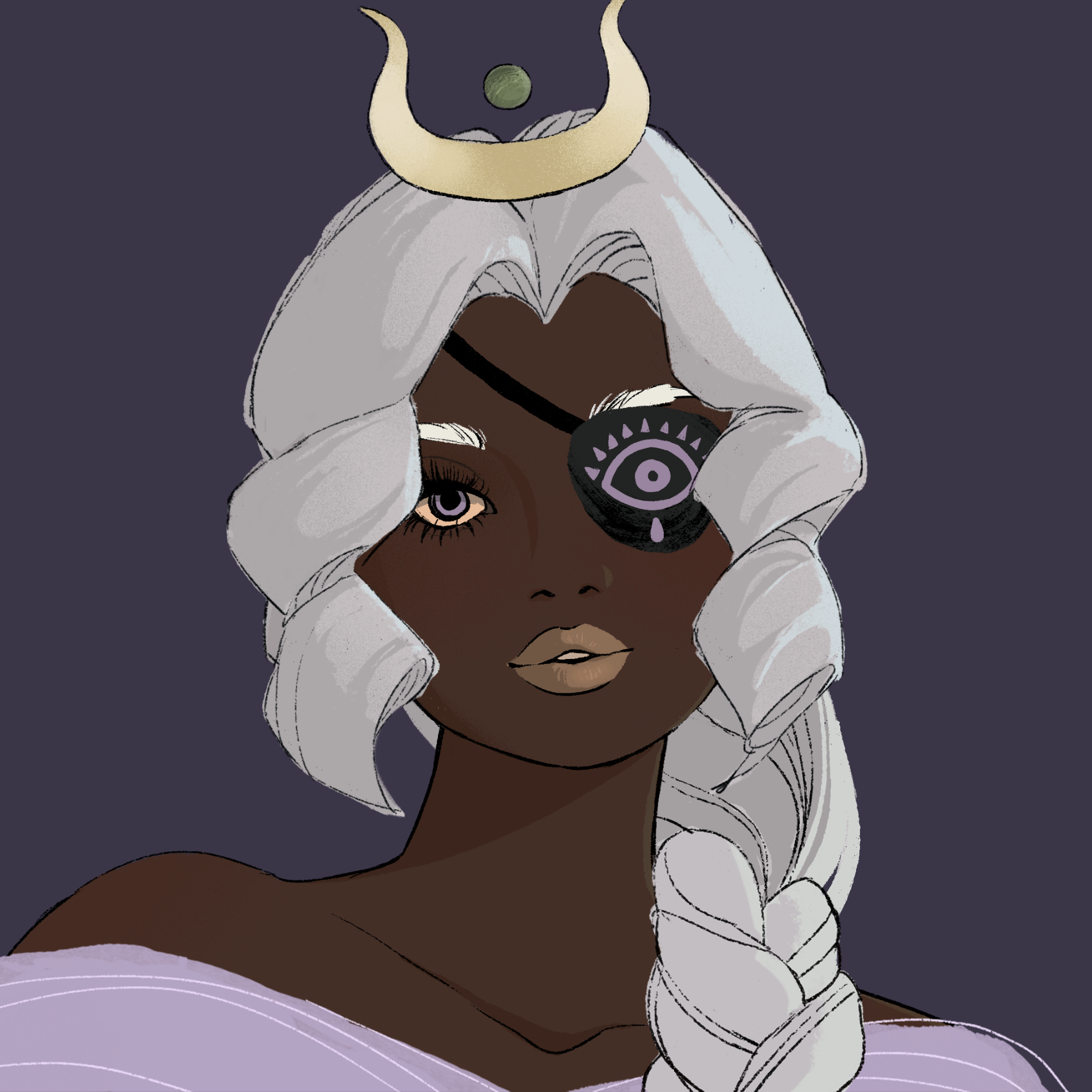 a portrait of Amaryllis, the unstrung isle
