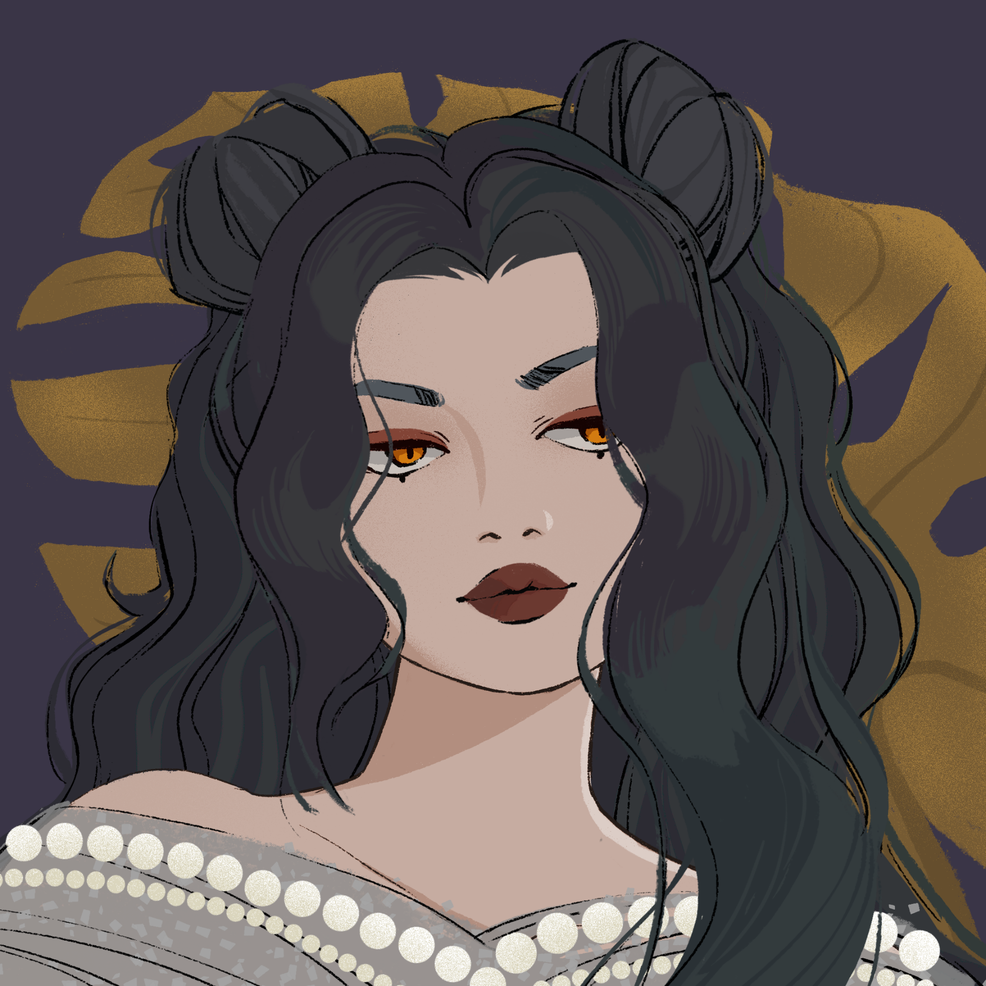 a portrait of Pomegranate the autumnal