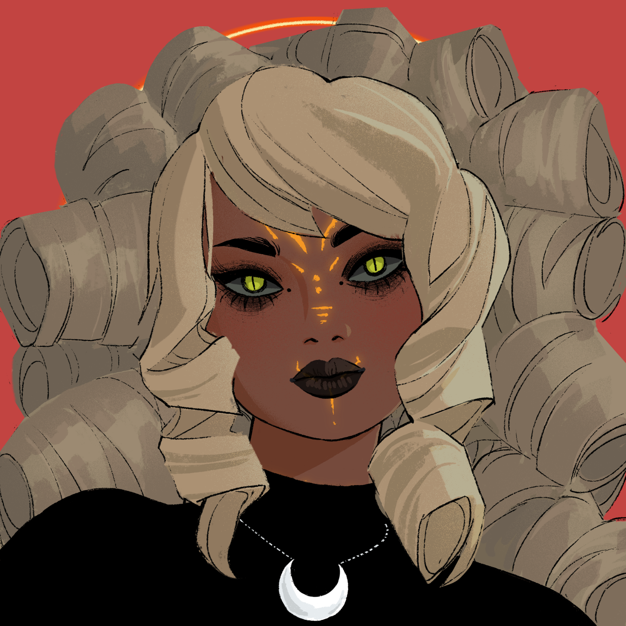 a portrait of Saturn, the canny heptagon