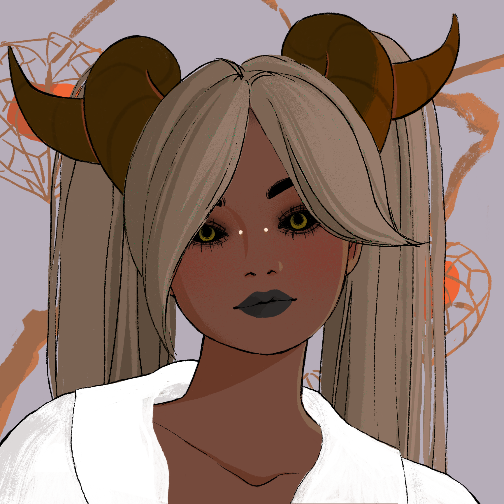 a portrait of Iodine, the callous amulet