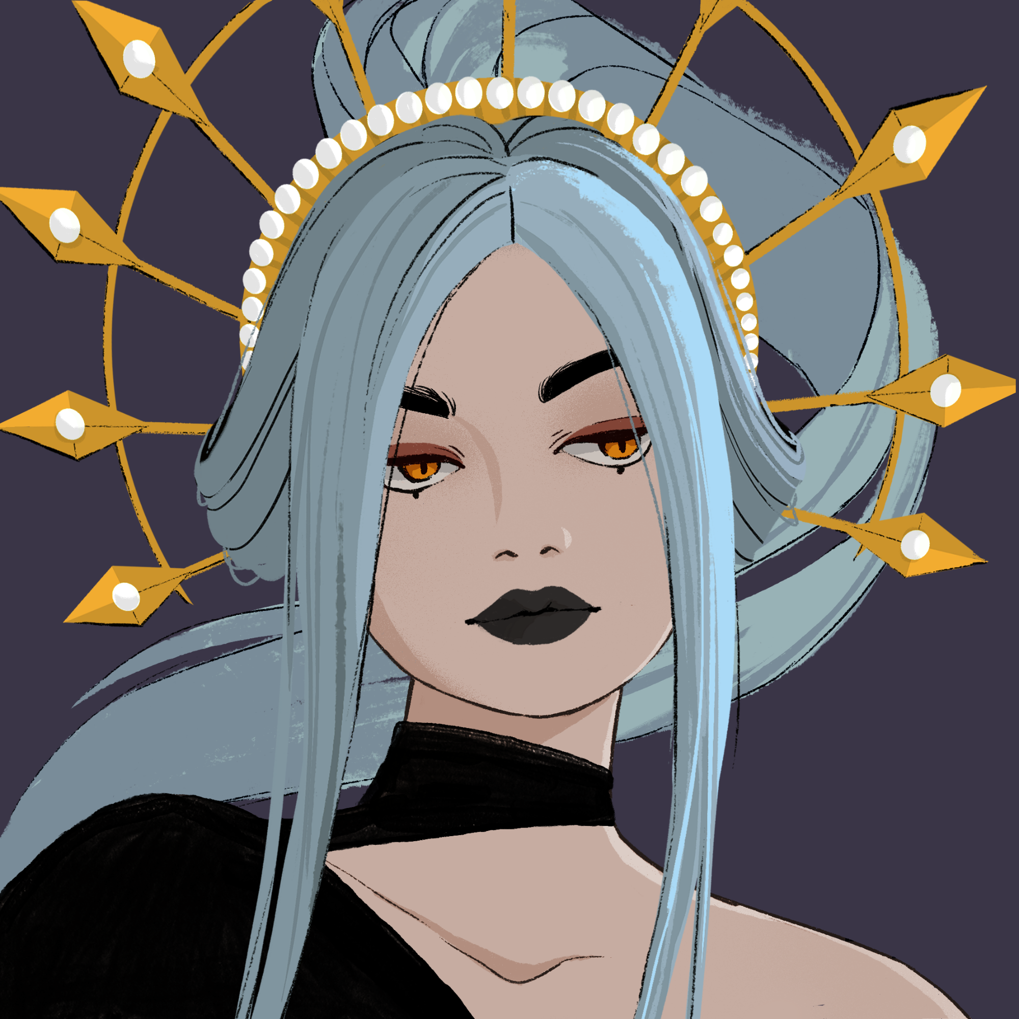 a portrait of Silk, the alluring chandelier