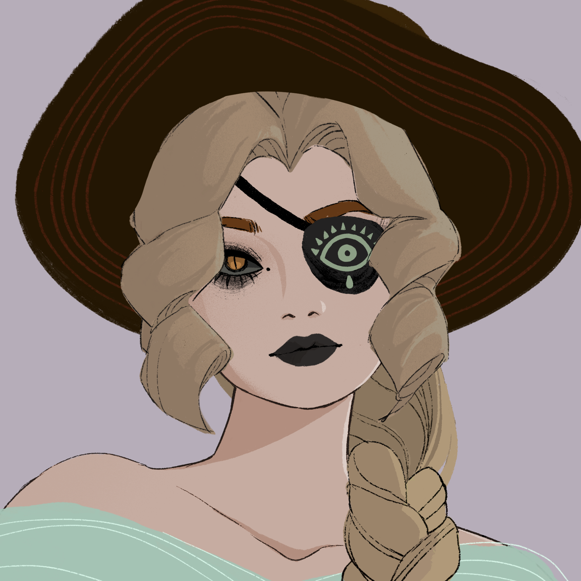 a portrait of Mademoiselle kiwi