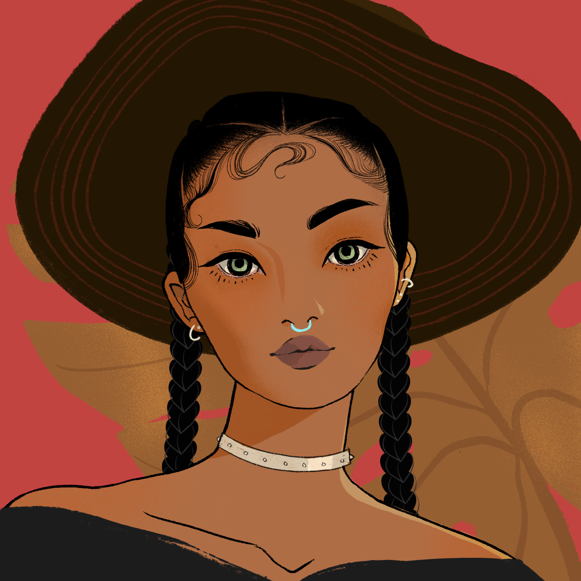 a portrait of Portobello, the psychedelic cupcake