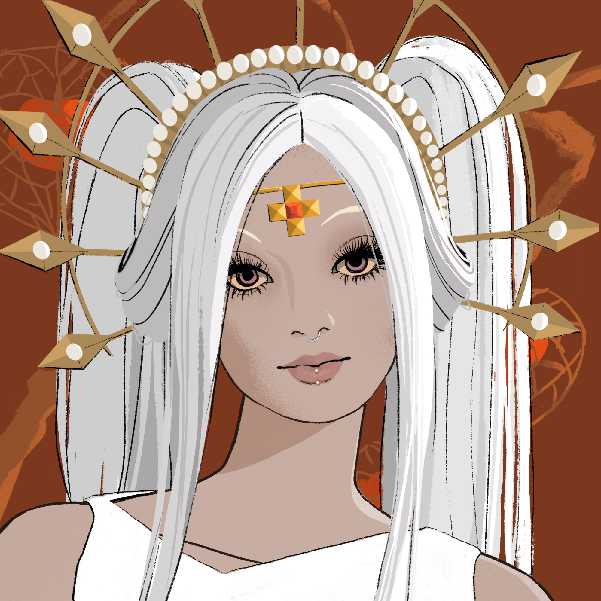 a portrait of Heliotrope the charismatic