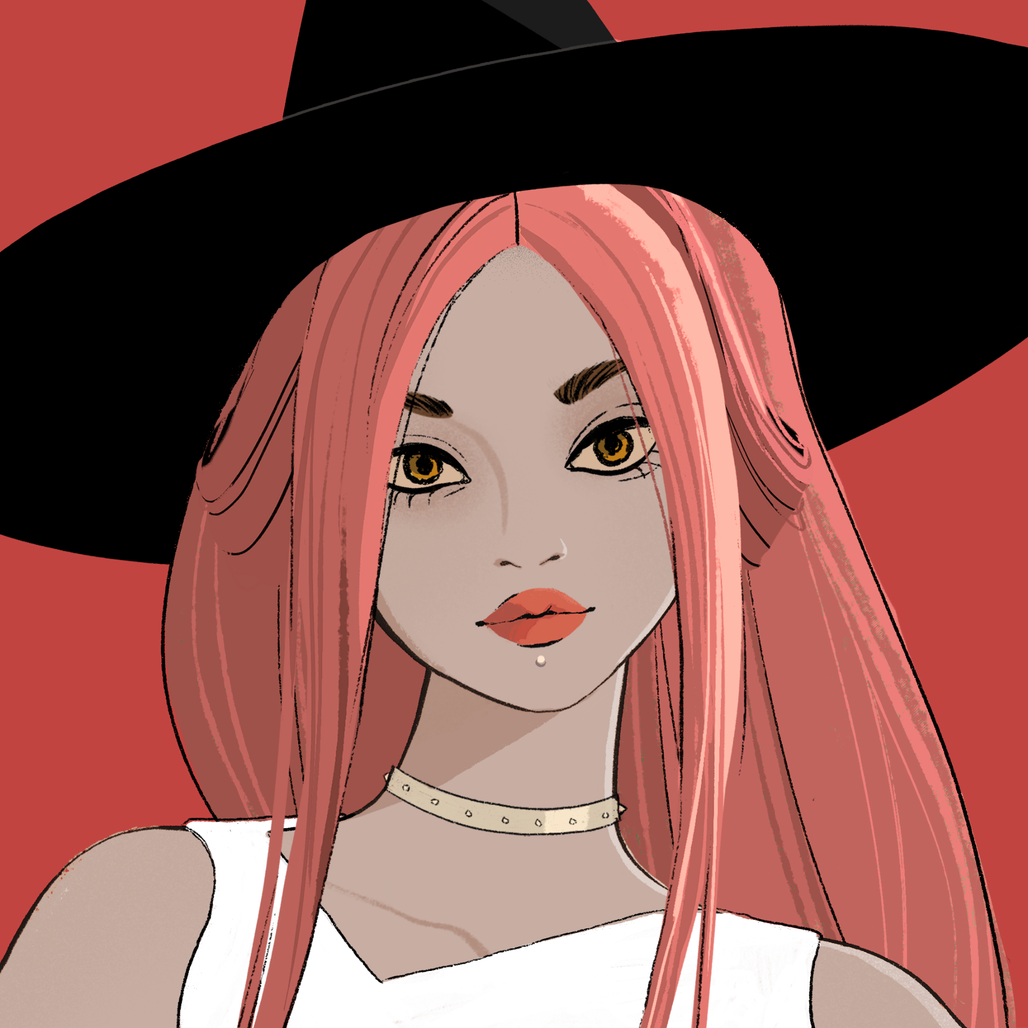 a portrait of Mademoiselle patchouli