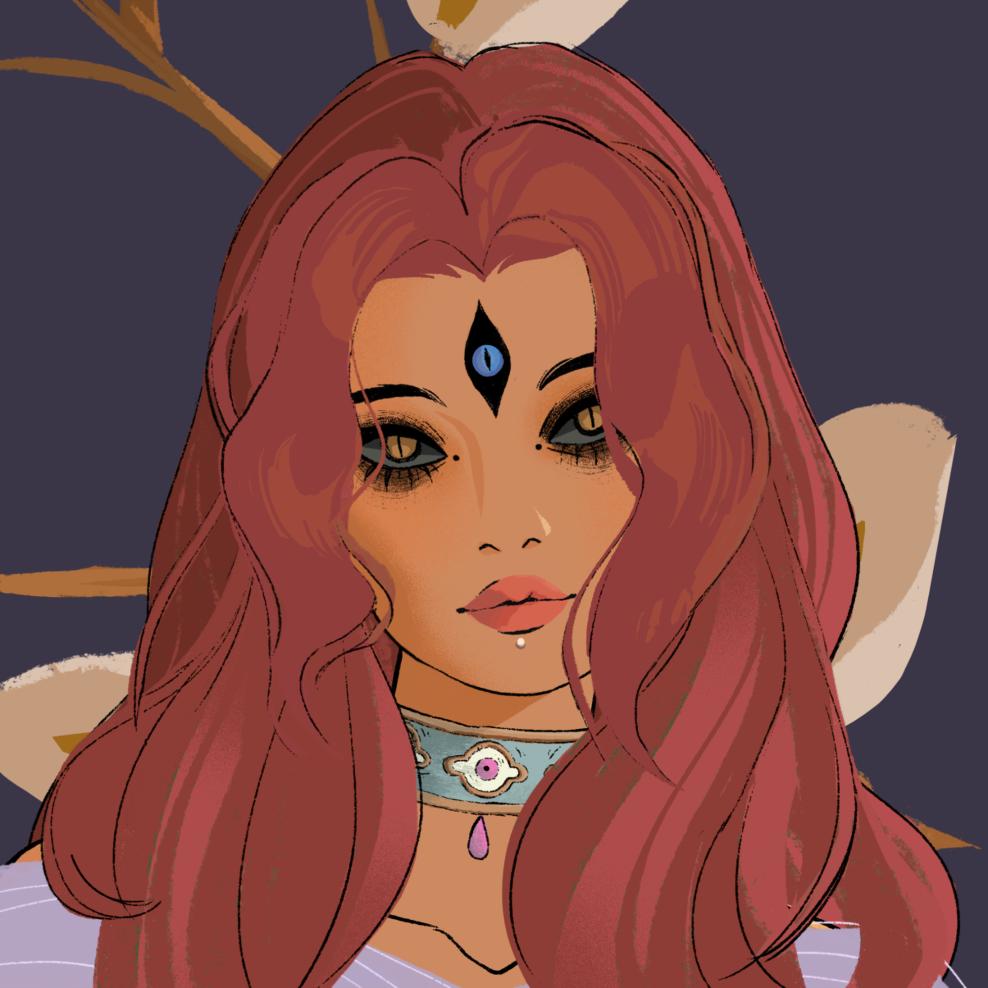 a portrait of Guava, the autumnal lagoon