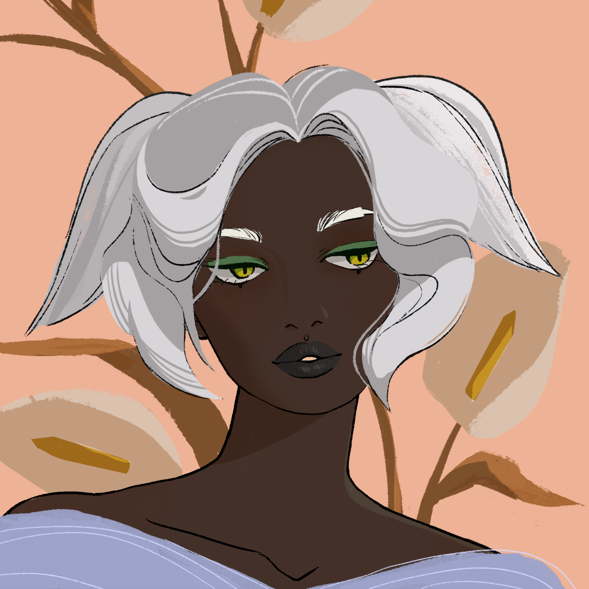 a portrait of Lady balloon