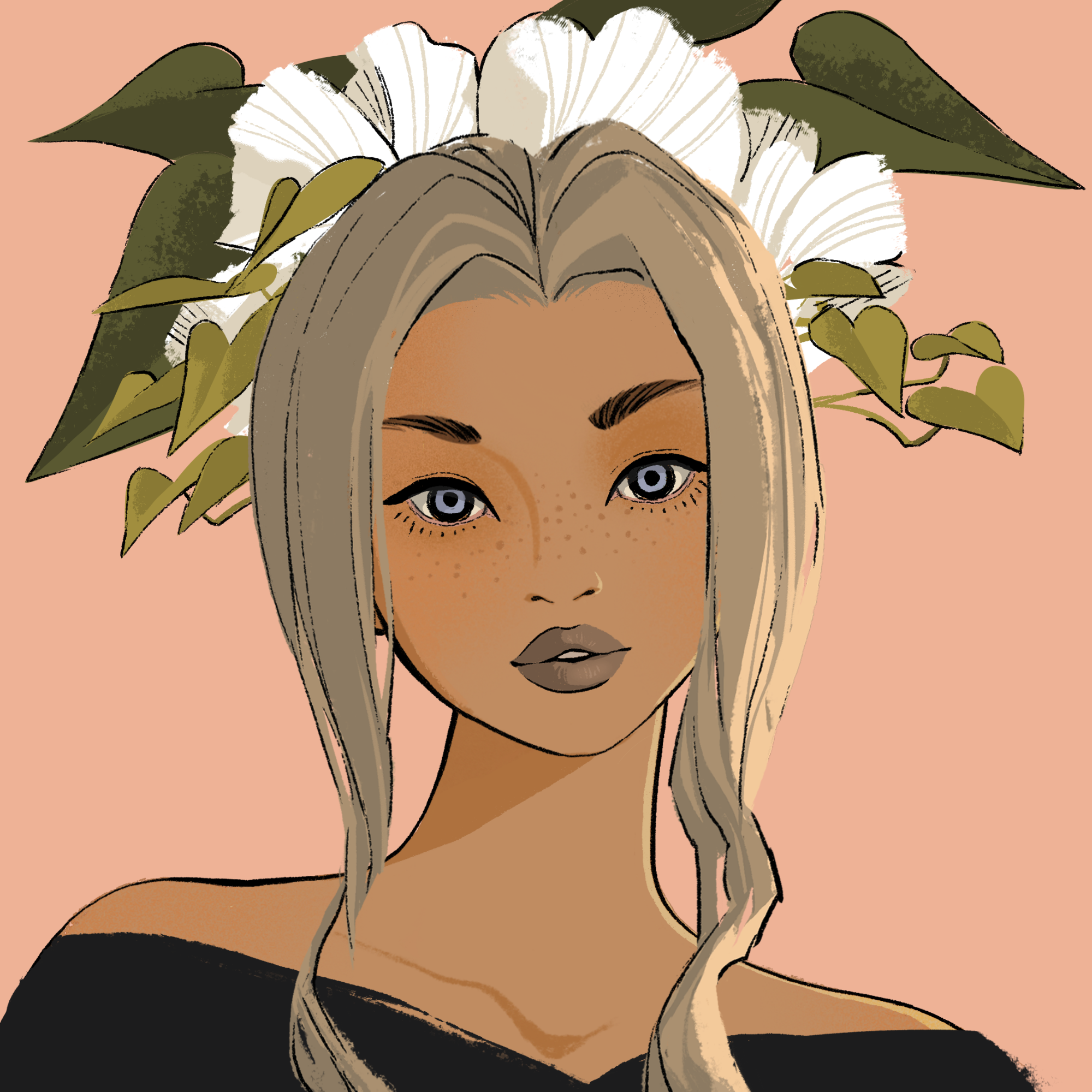 a portrait of Morel of the woods