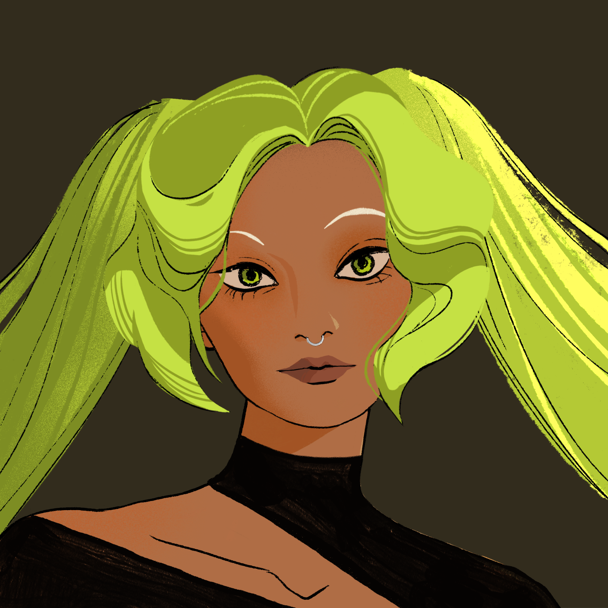 a portrait of Mimosa, the theoretical spyglass