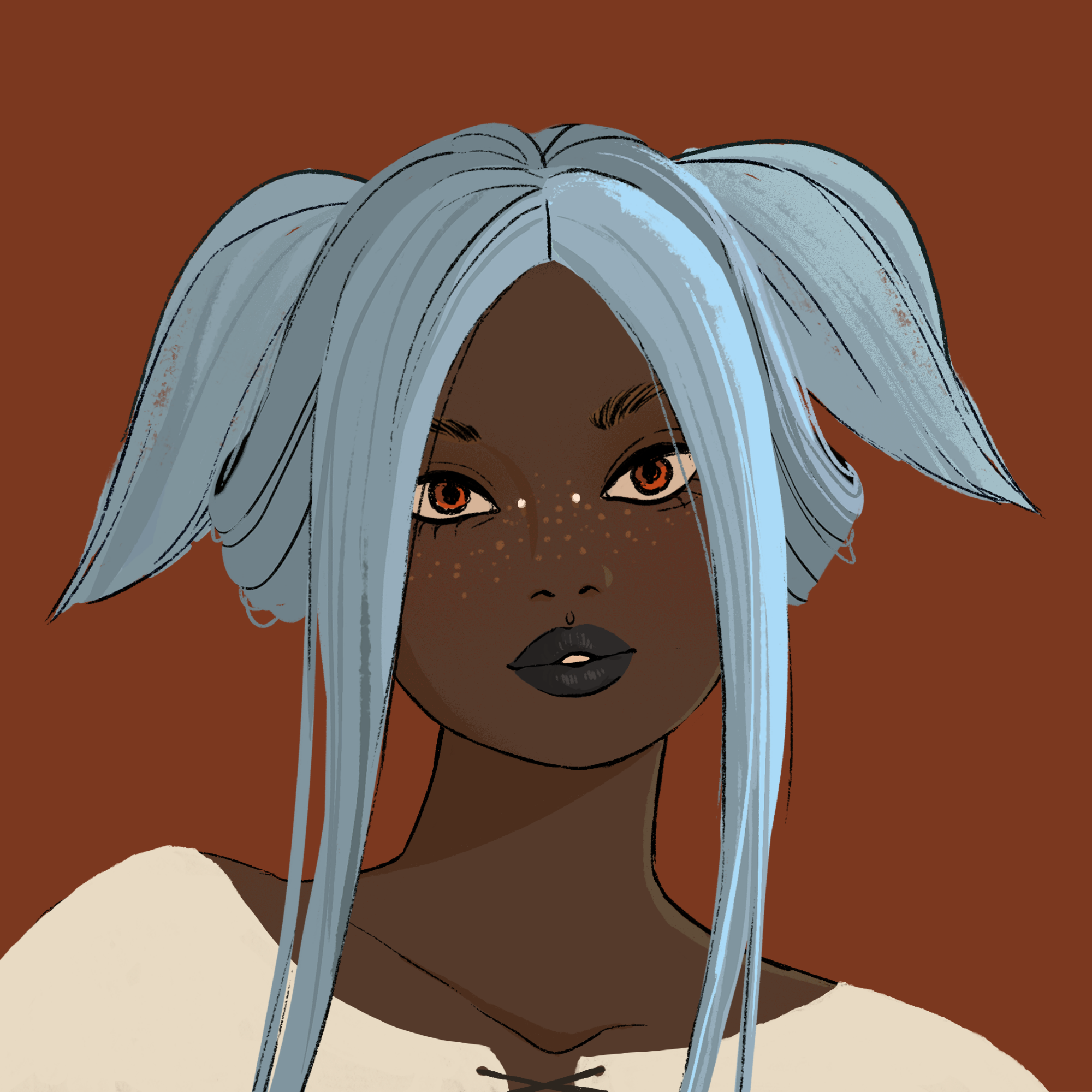 a portrait of Iraya, the angry altercation