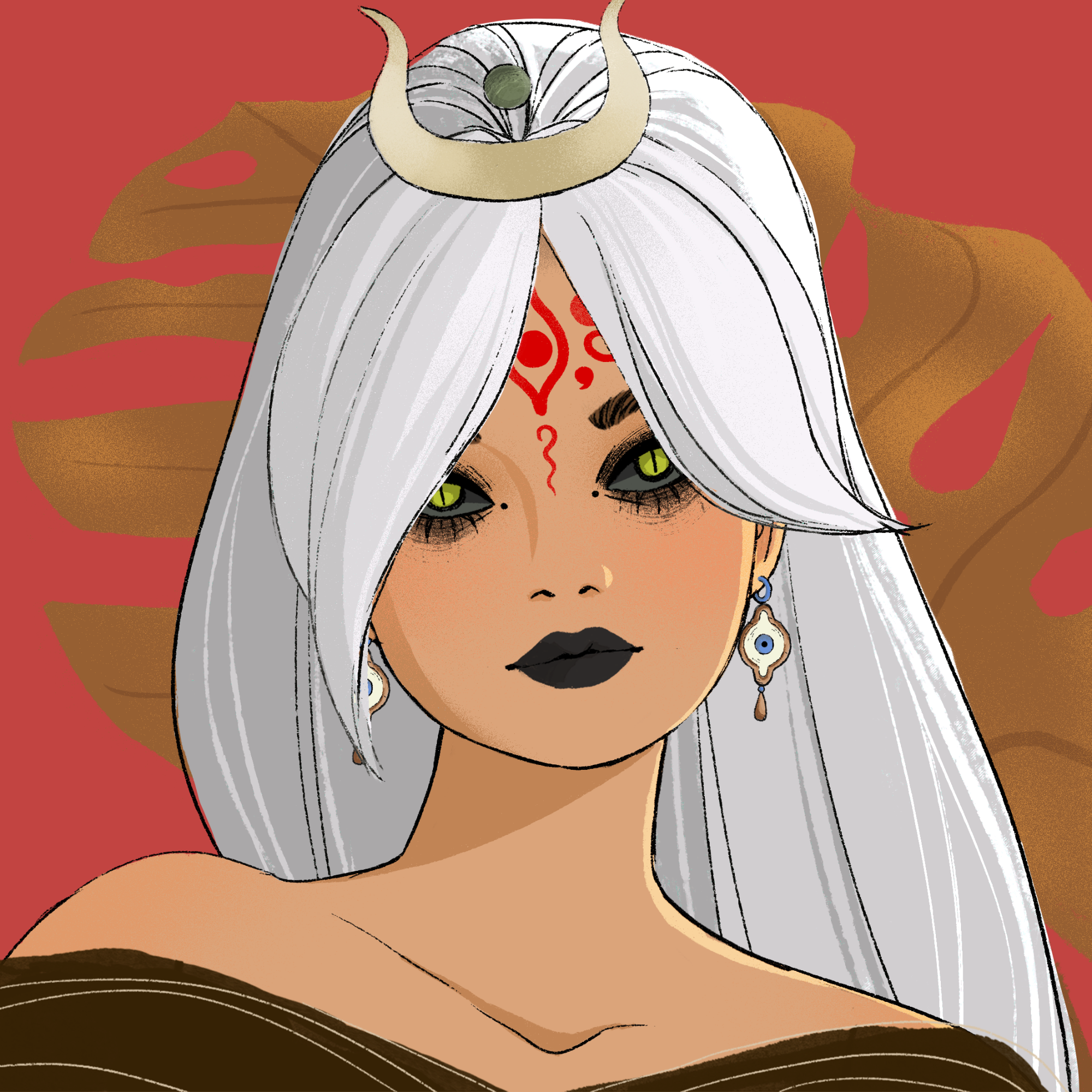 a portrait of Rhubarb, the infinite sand