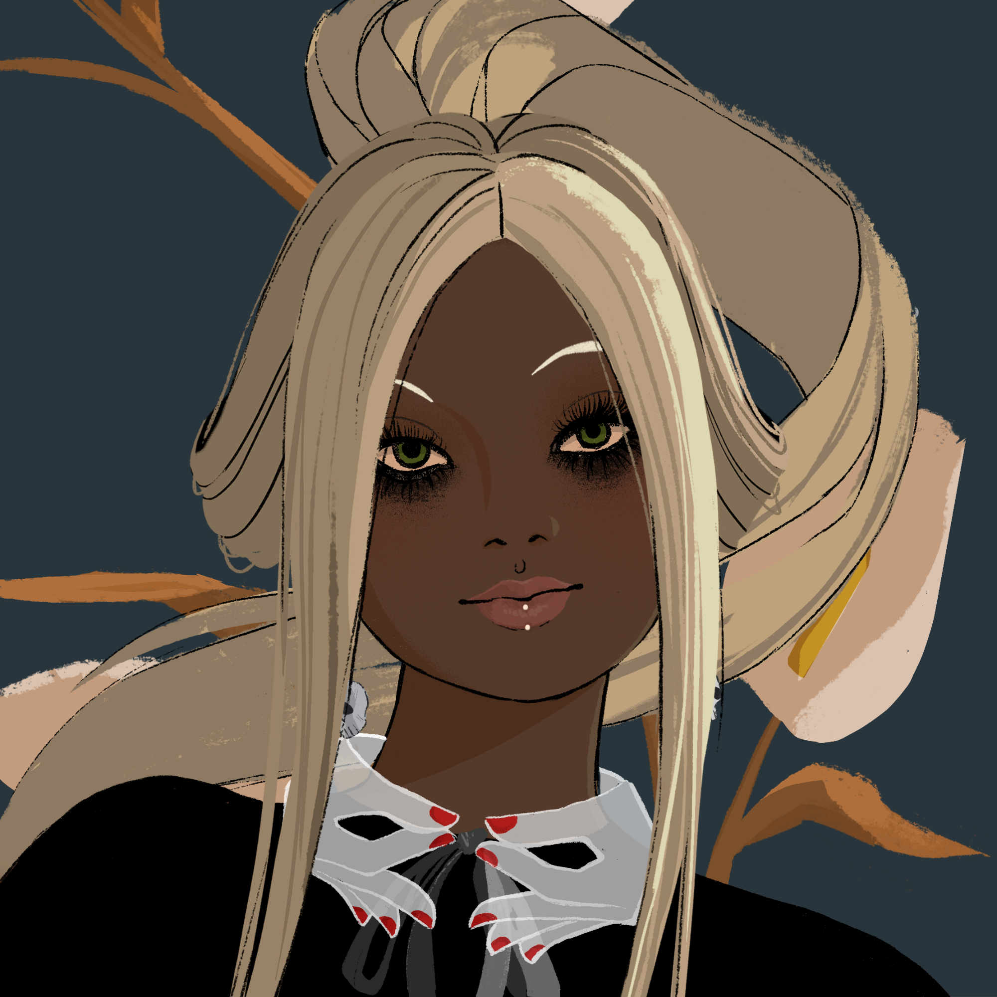 a portrait of Sapele of the void