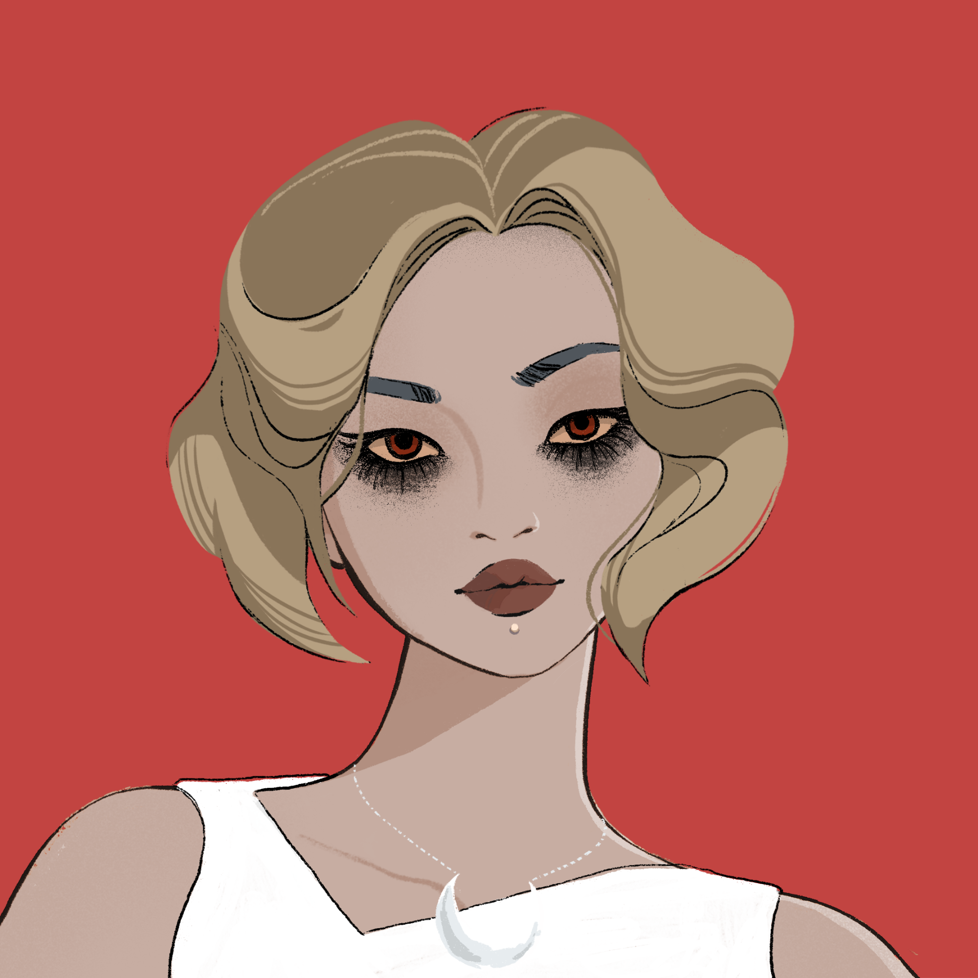 a portrait of Hassium, the shadowed spirit