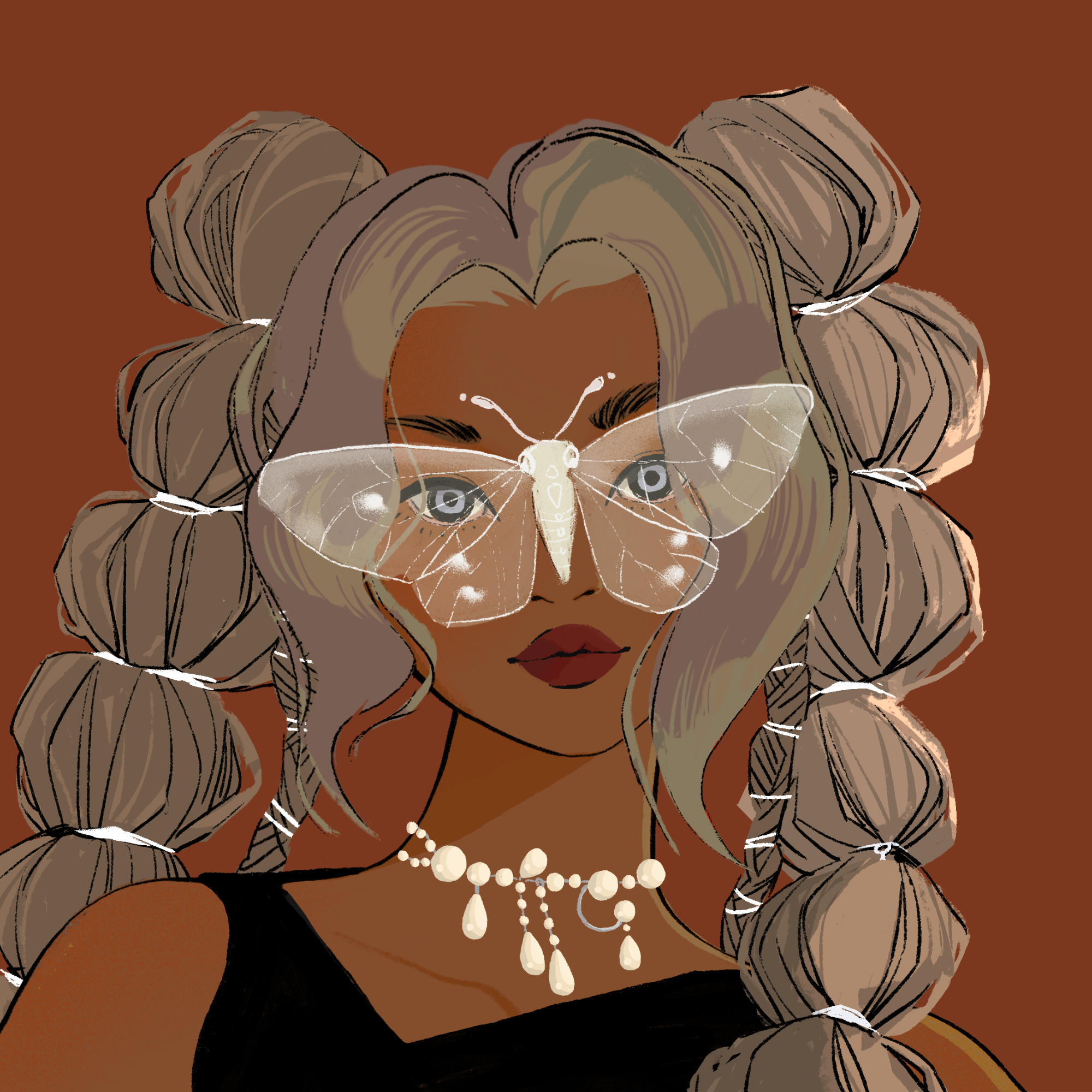 a portrait of Sapphire, the gilded oboe
