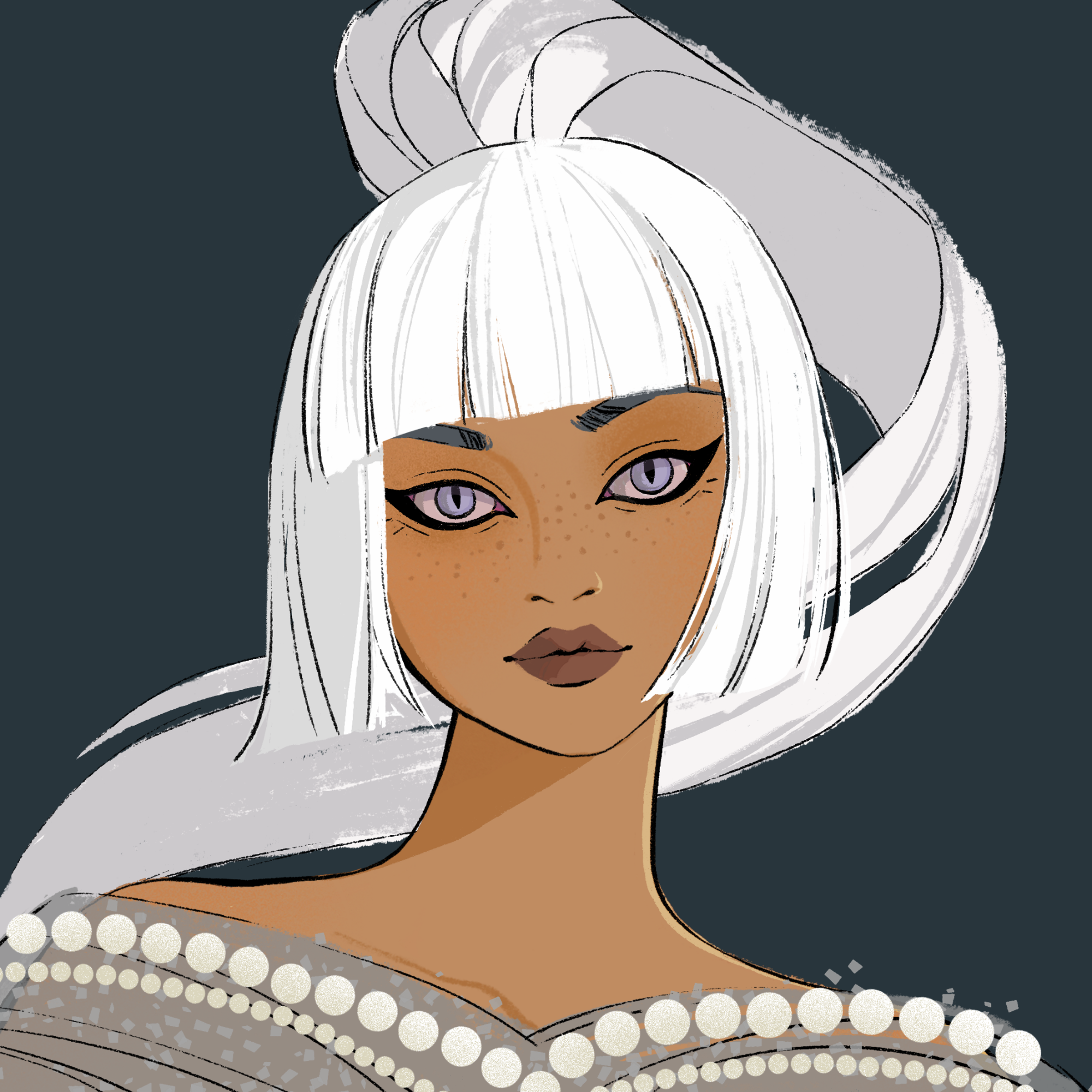 a portrait of Soursop, the sweet snowflake