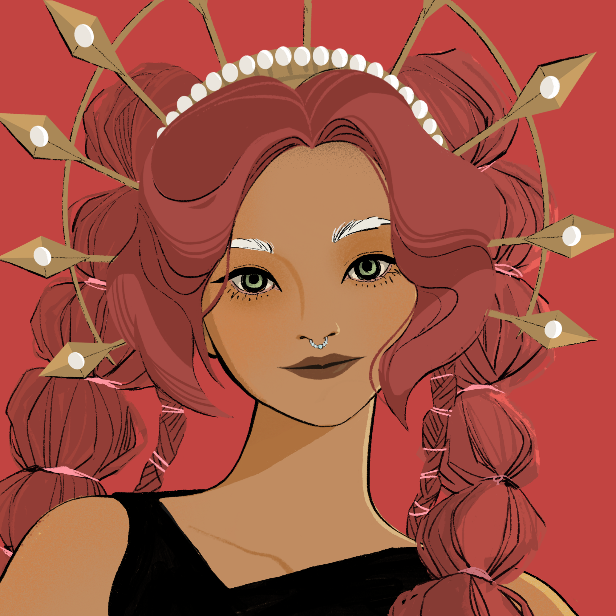 a portrait of Lavender, the dazzling flounce