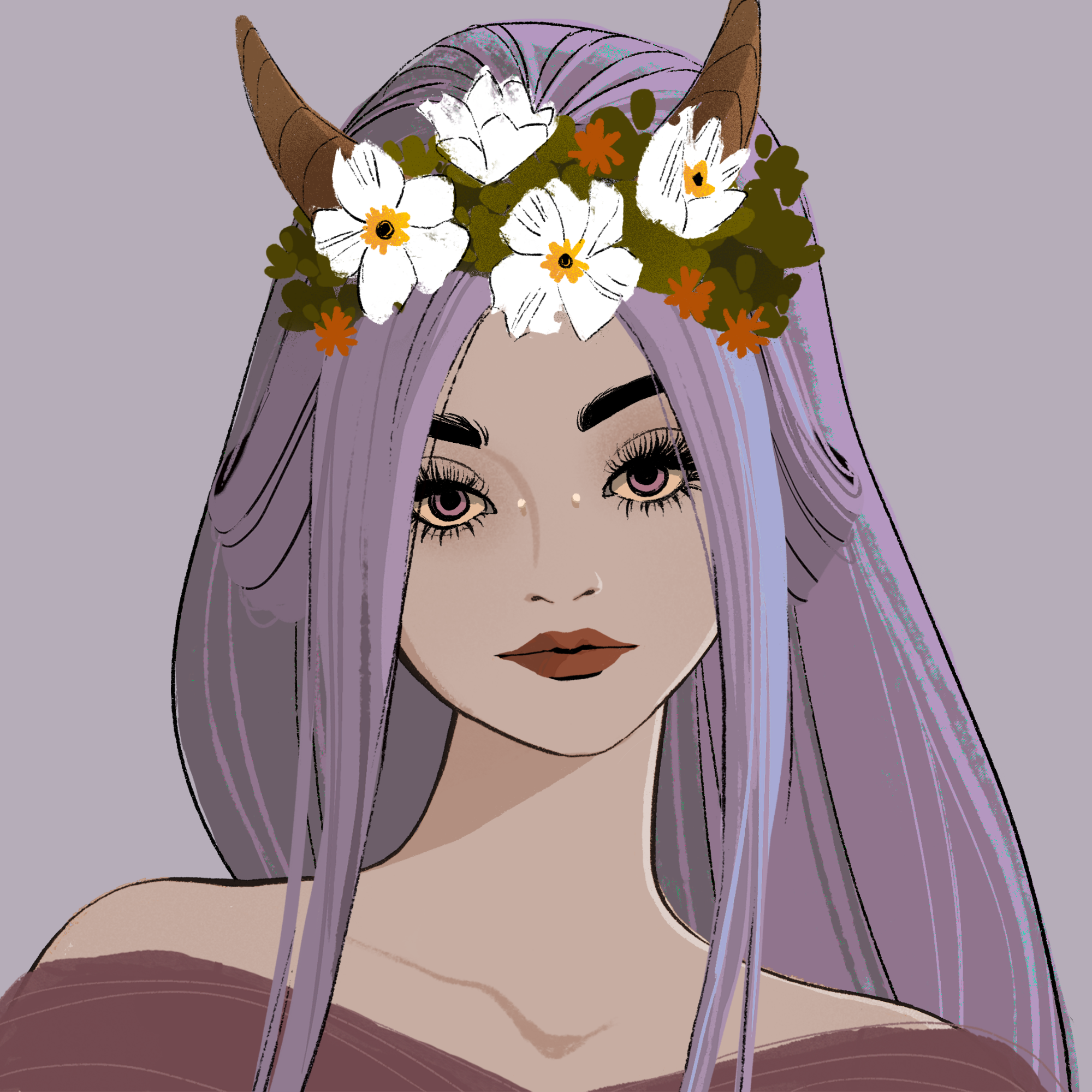 a portrait of Crone carrot