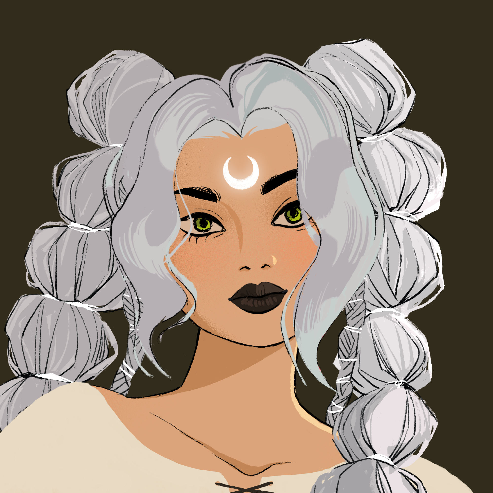 a portrait of Muslin of the woods