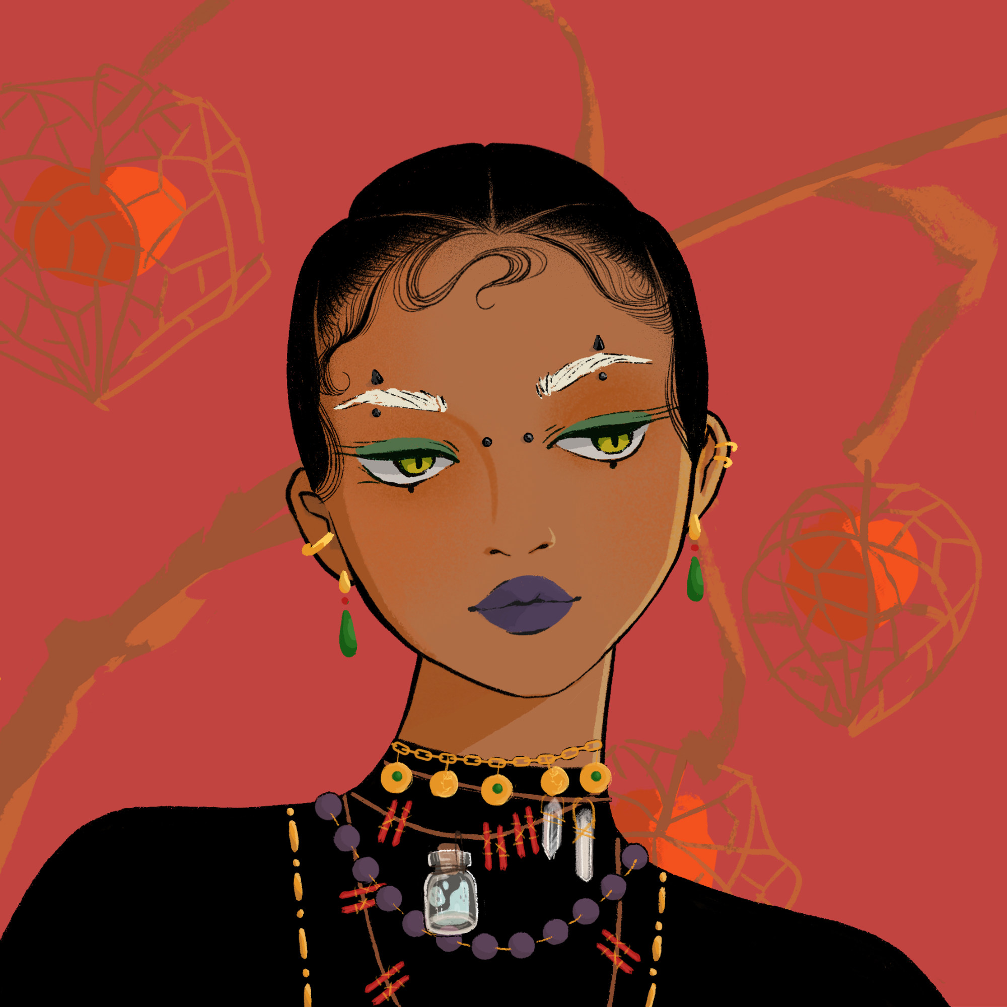a portrait of Thera roman candle