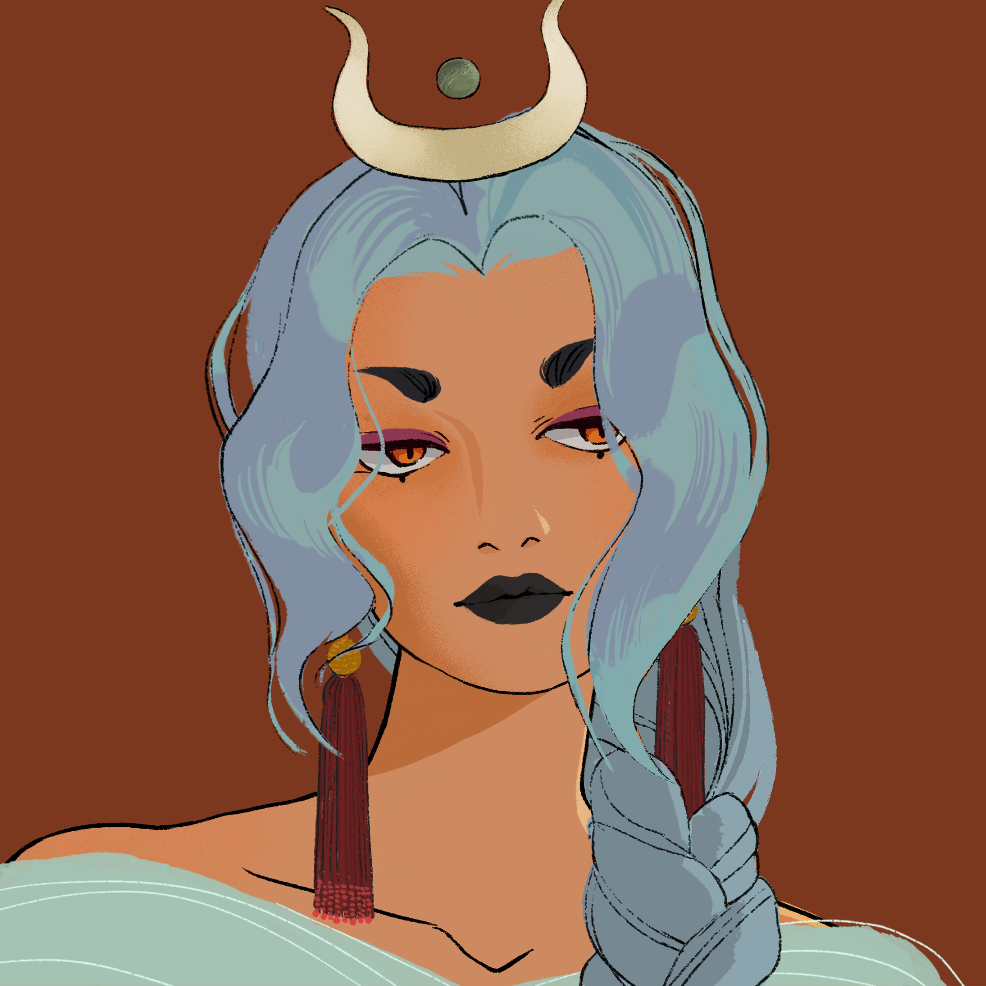 a portrait of Zircon, the stimulating goblet