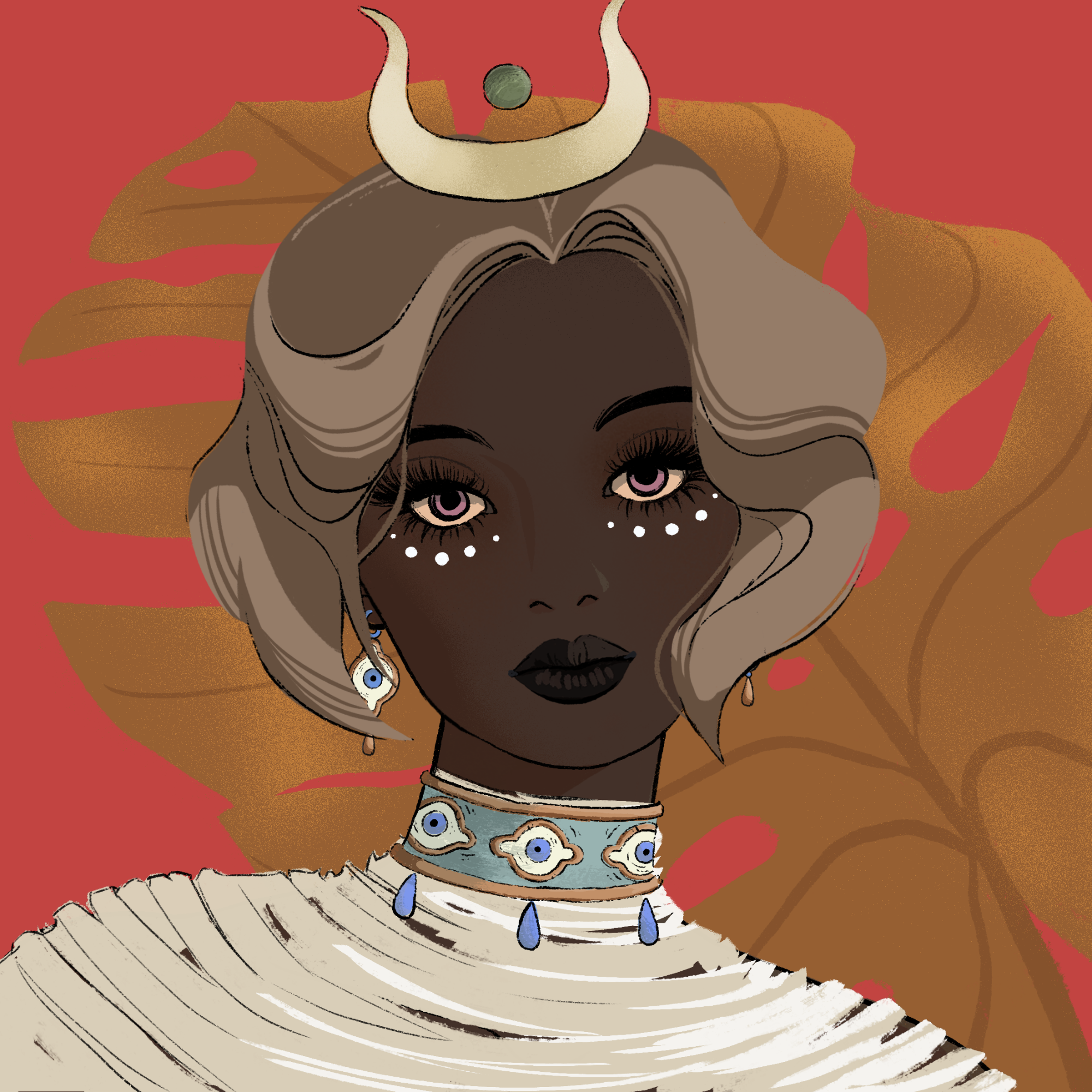 a portrait of Daphne the still