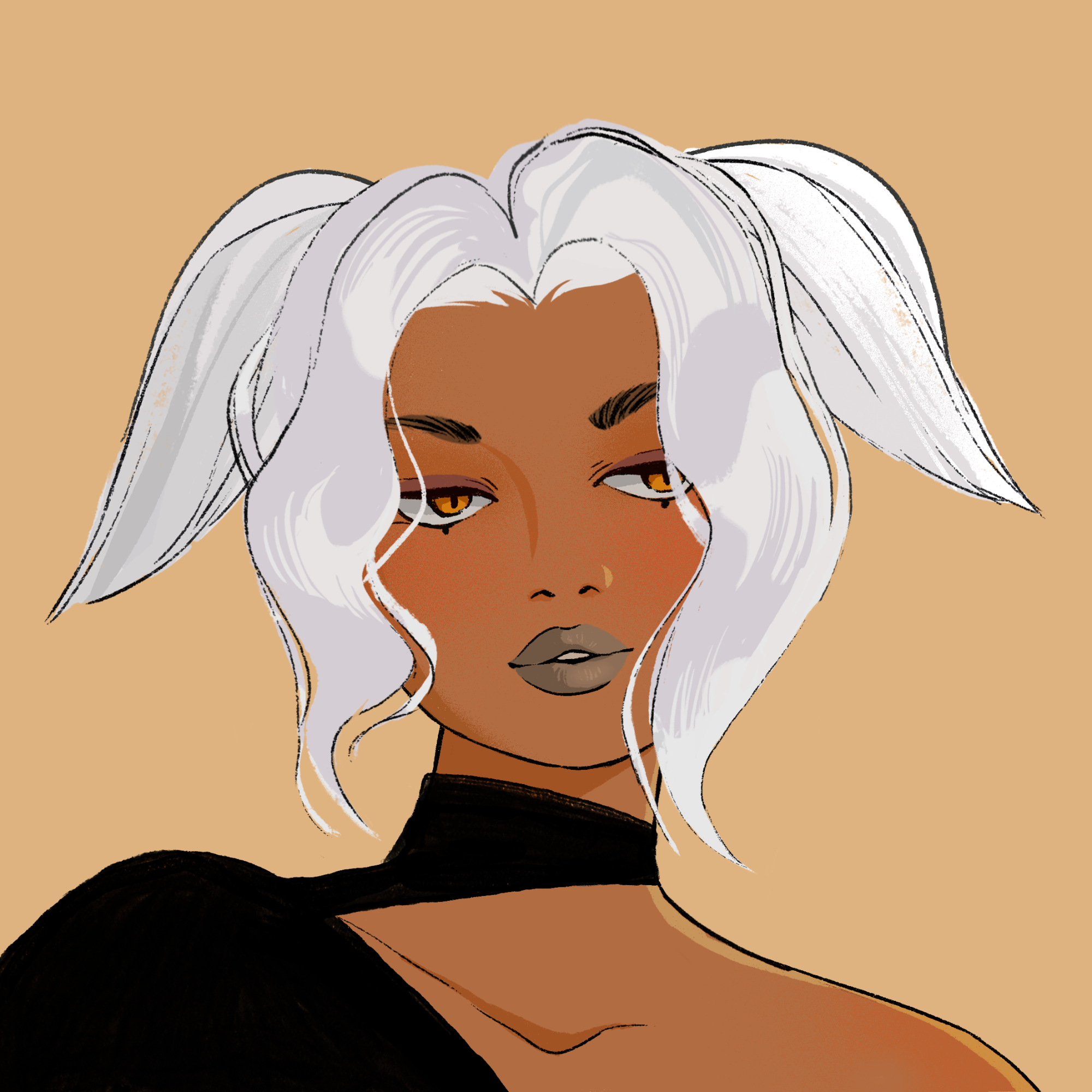 a portrait of Mojanda of the asylum