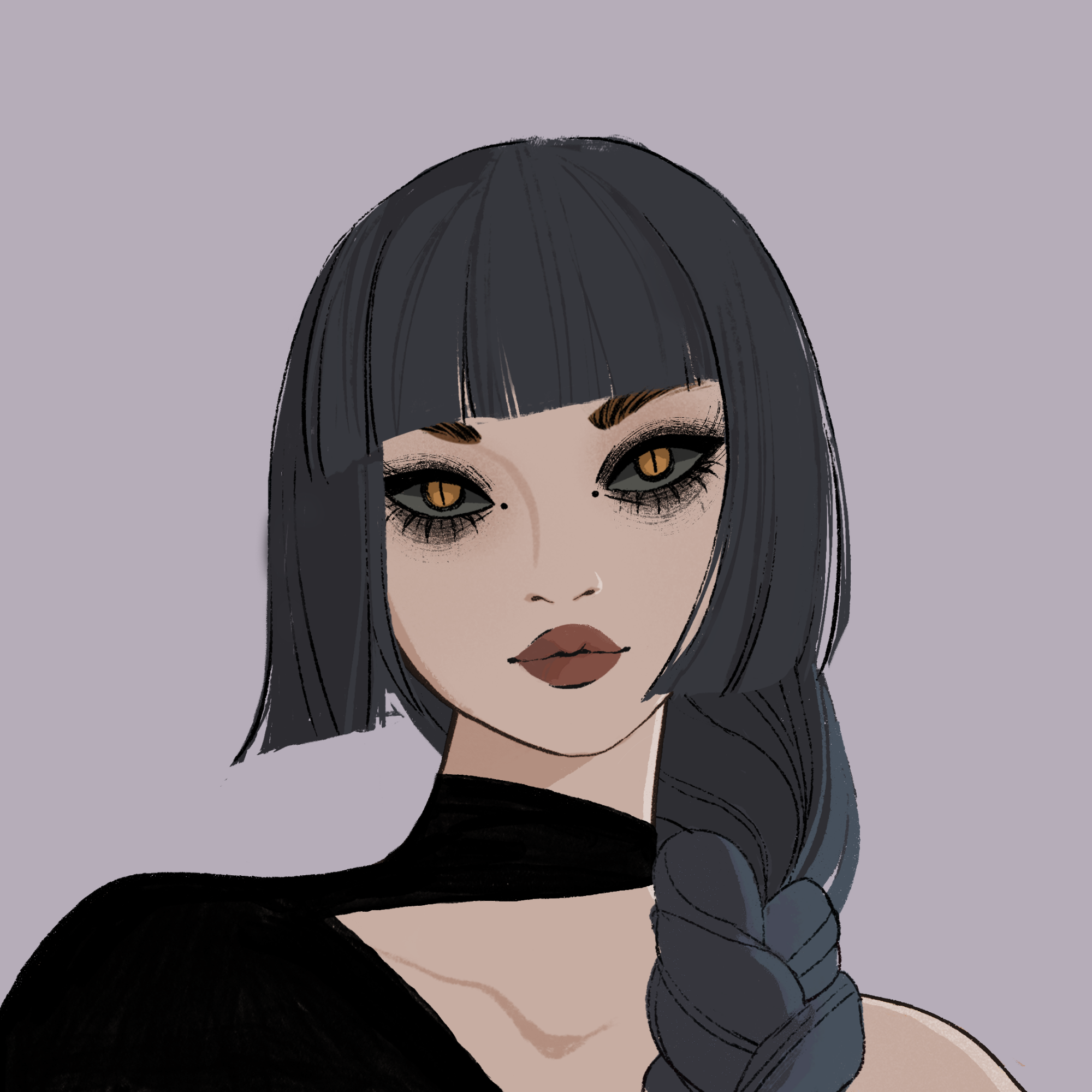 a portrait of Spurr, the rain-slicked apocalypse
