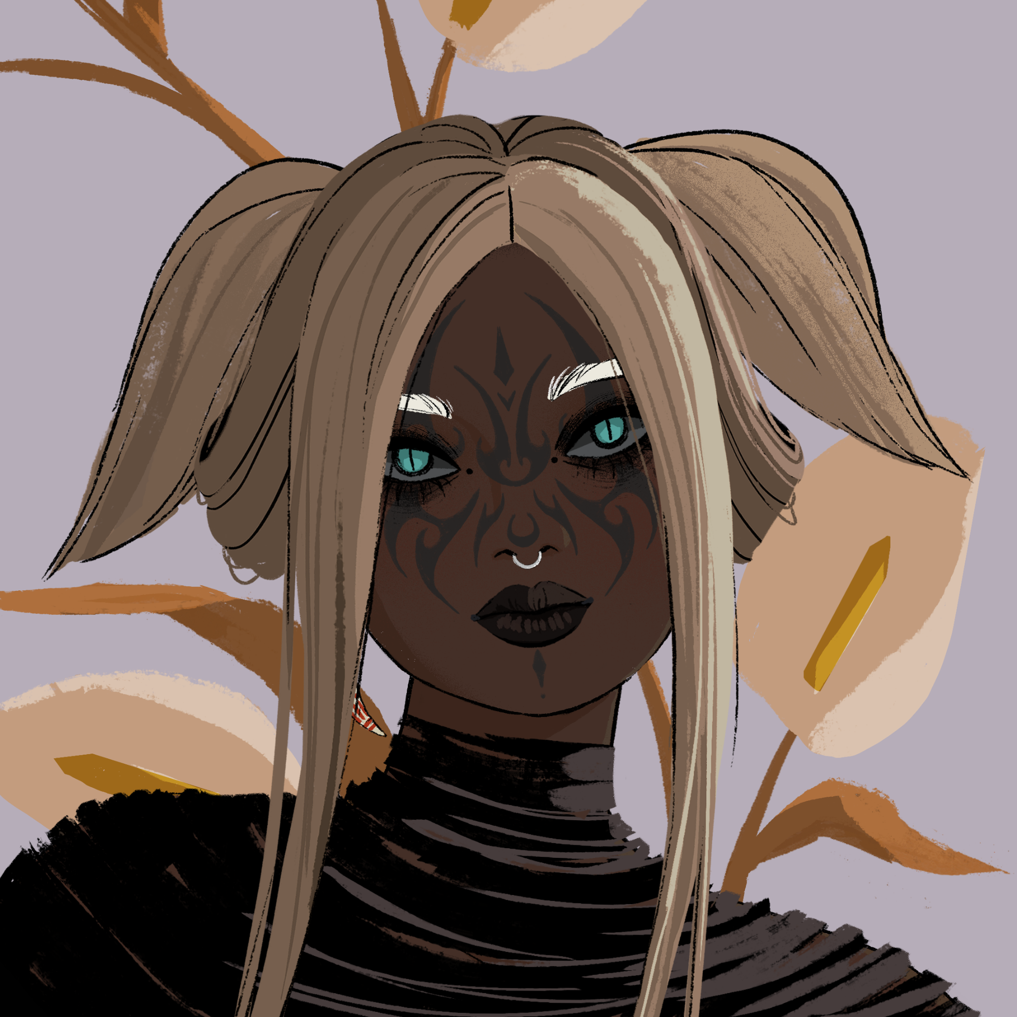 a portrait of Cayambe the mischievous