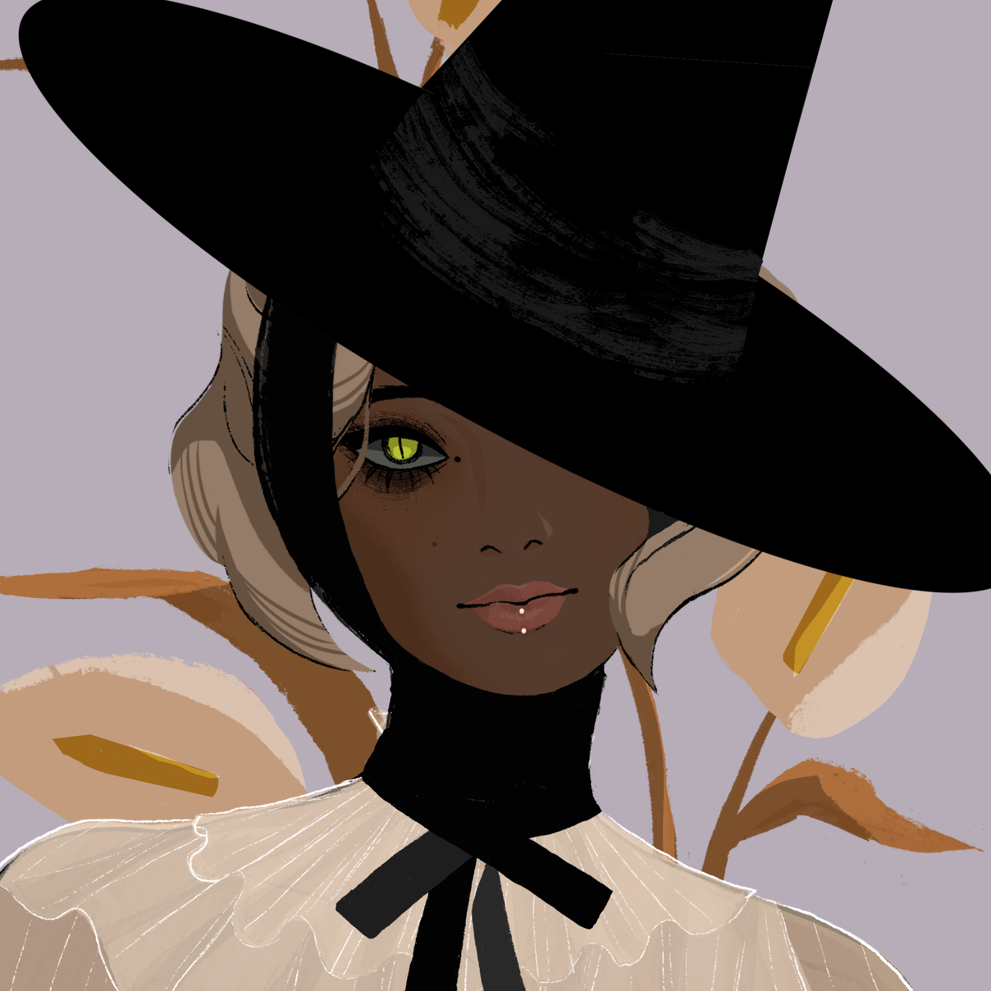 a portrait of Cresyl the ageless