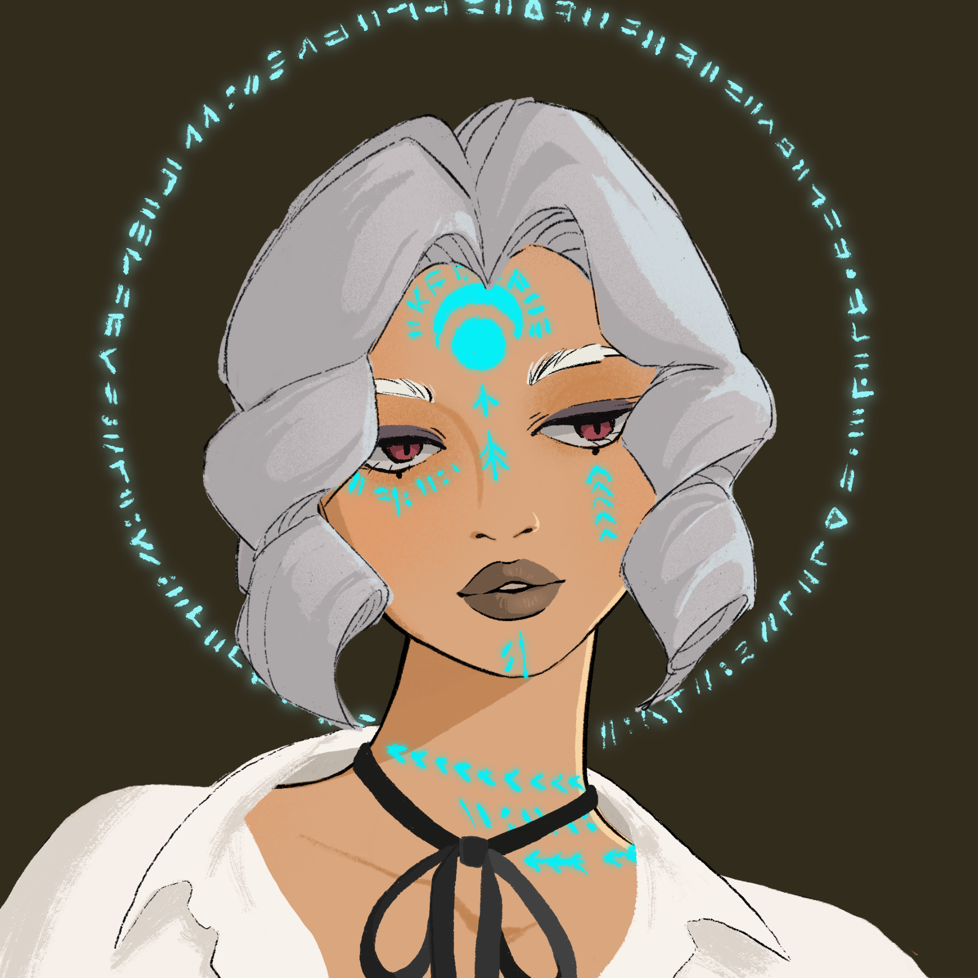 a portrait of Uranus, the seasoned chalk