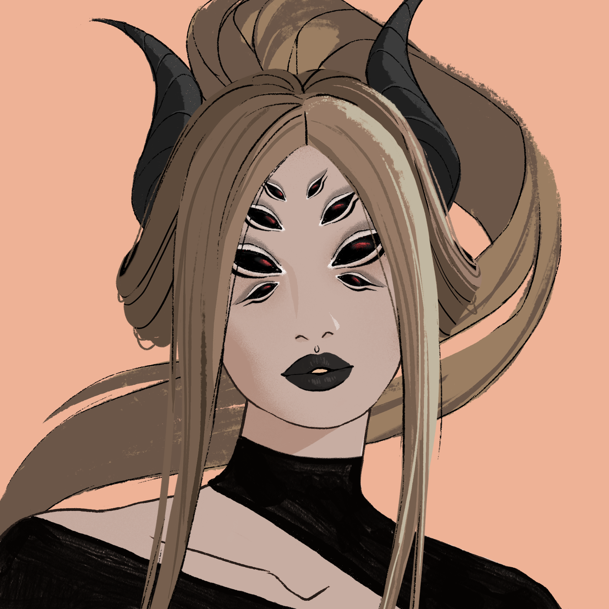 a portrait of Tiatia quarrel