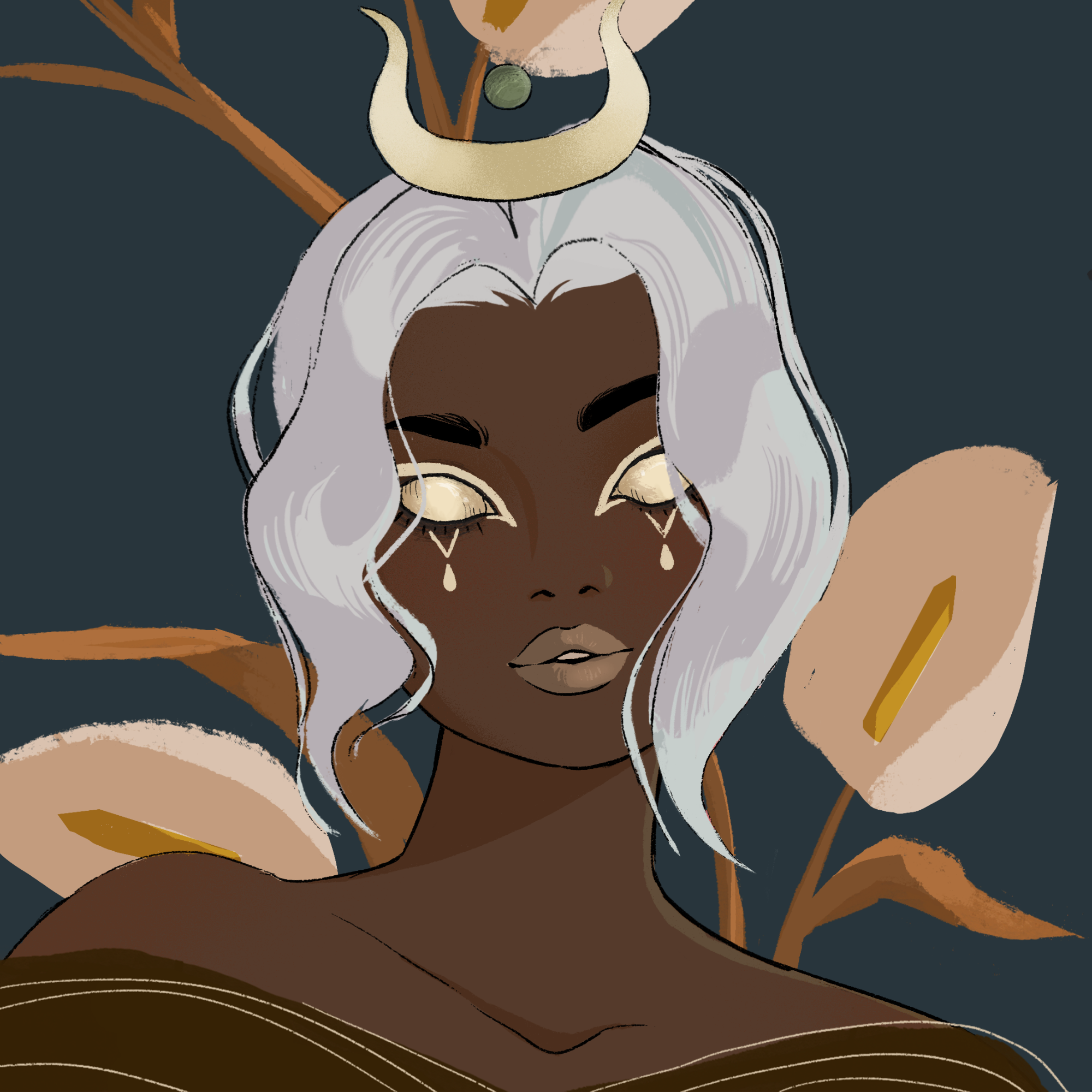 a portrait of Iris of the asylum